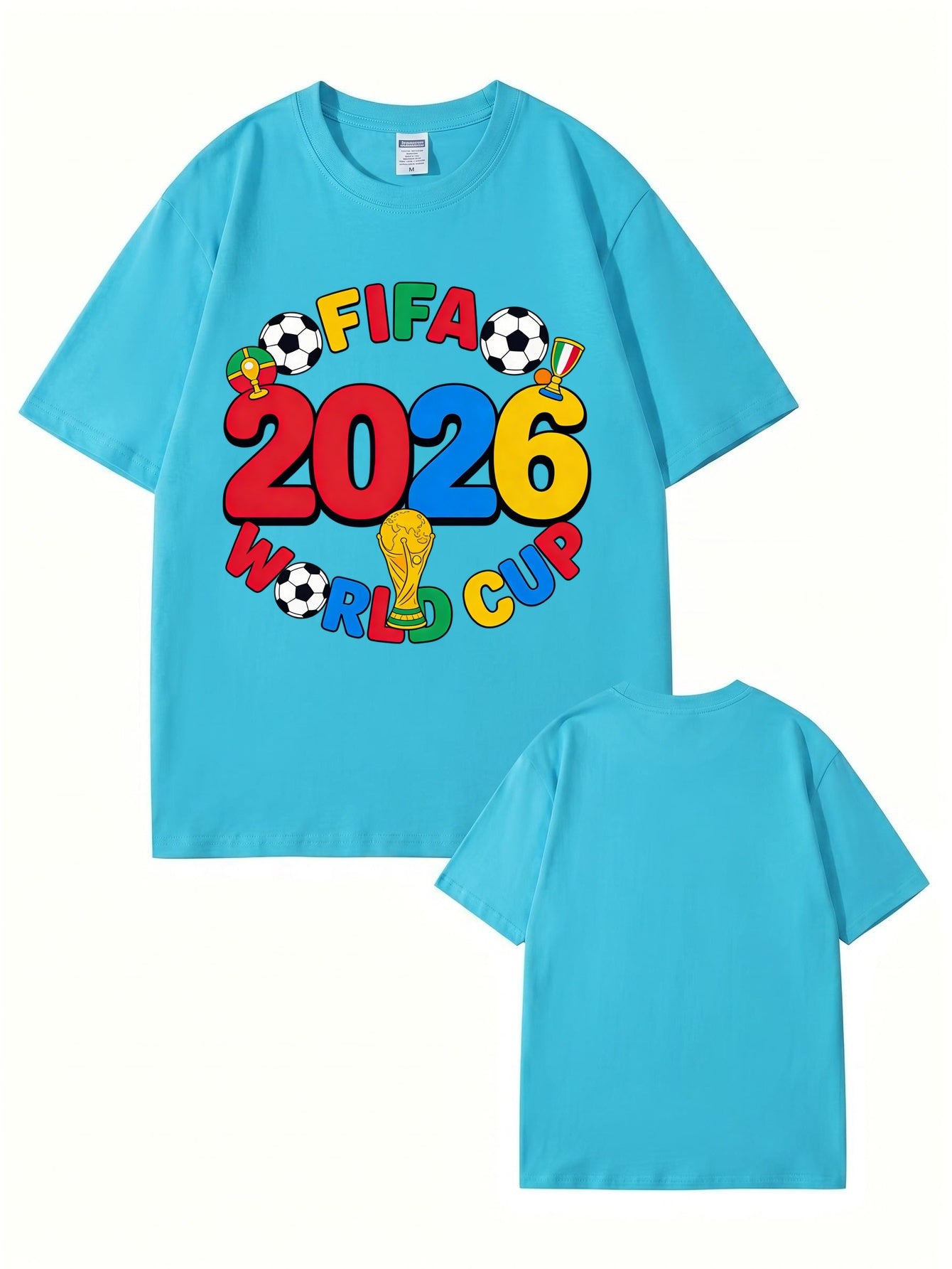 FIFA 2026 World Cup Graphic T-Shirt - Premium Cotton Soccer Fan Apparel