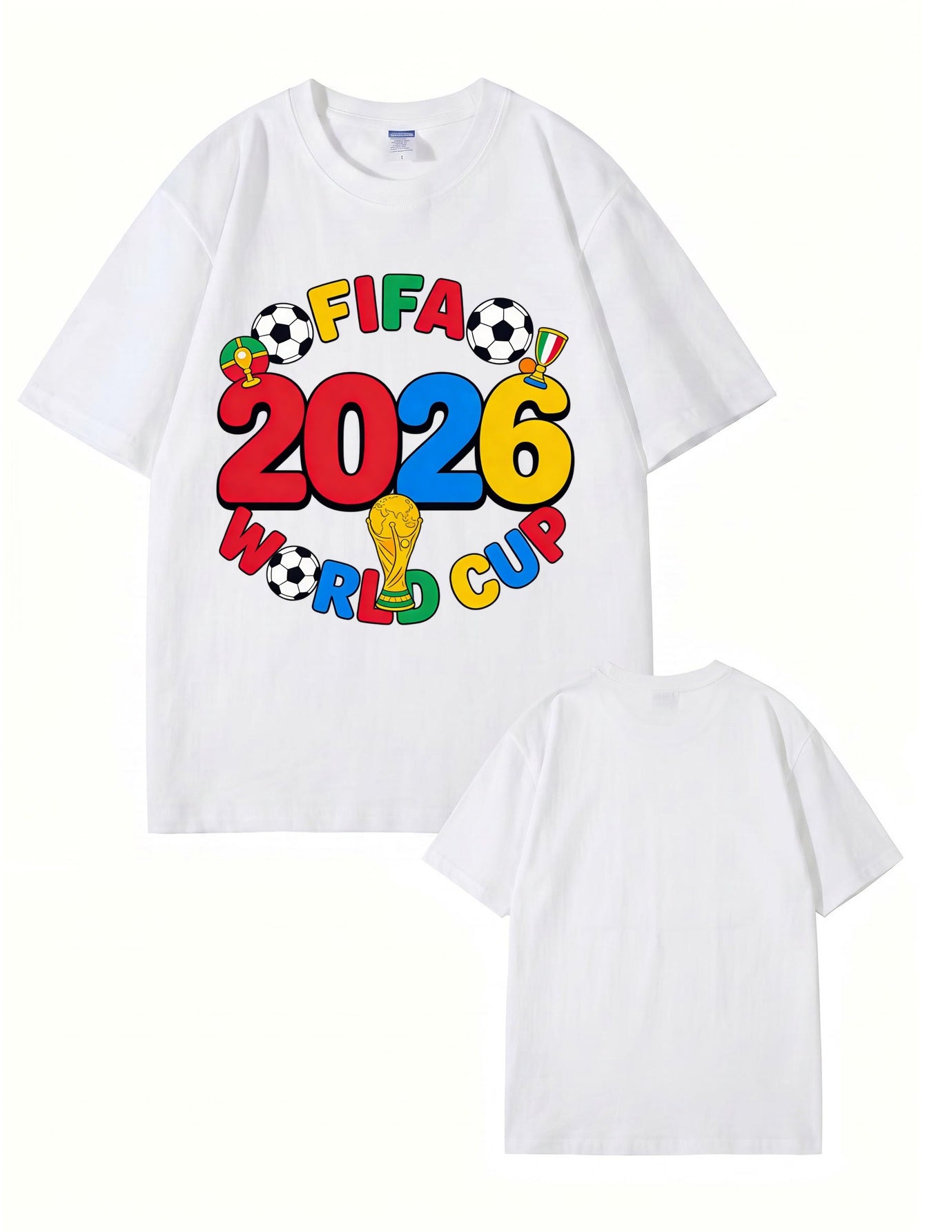 FIFA 2026 World Cup Graphic T-Shirt - Premium Cotton Soccer Fan Apparel