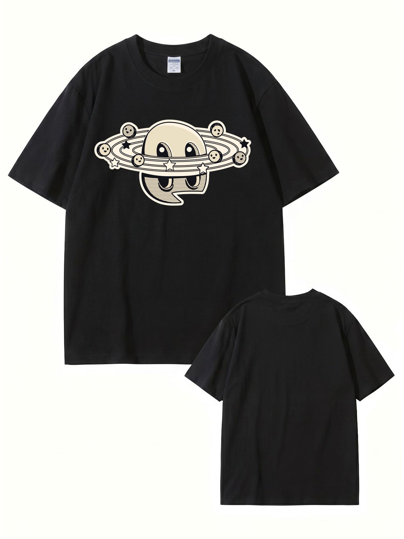 Cartoon Planet Graphic Print T-Shirt - 22 Colors & Extended Sizes
