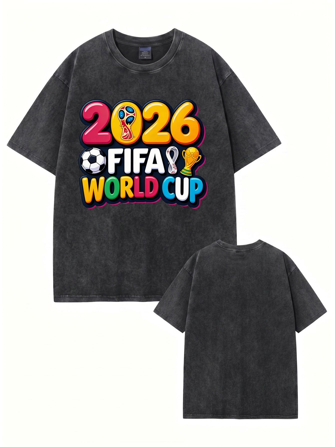 2026 FIFA World Cup Vintage Washed Graphic T-Shirt