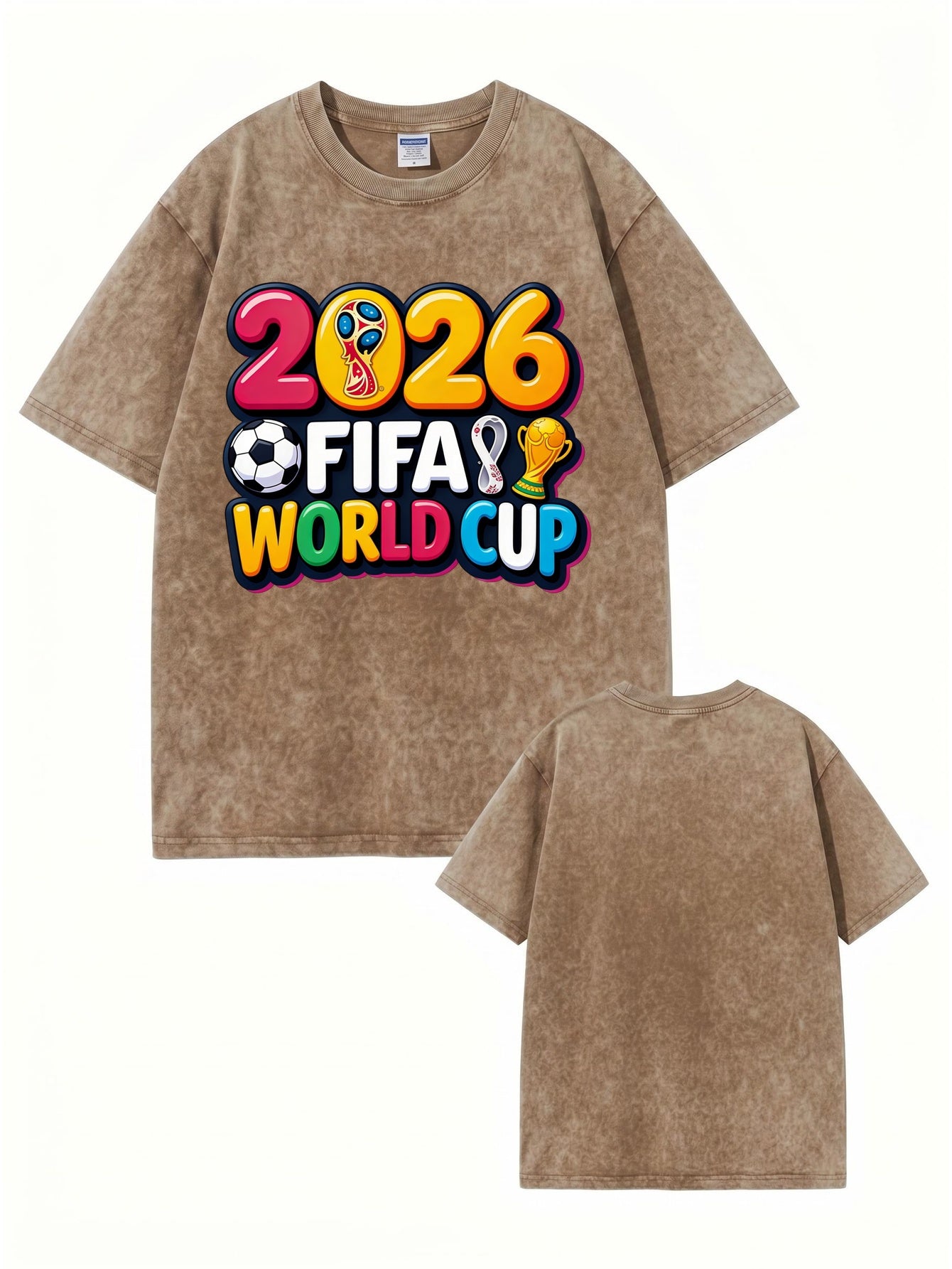 2026 FIFA World Cup Vintage Washed Graphic T-Shirt