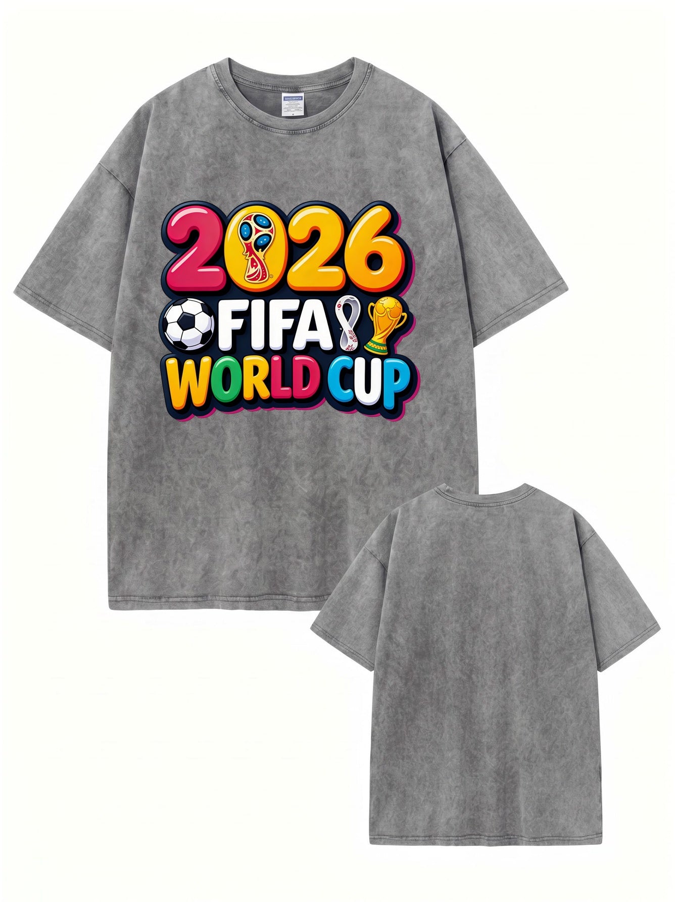 2026 FIFA World Cup Vintage Washed Graphic T-Shirt