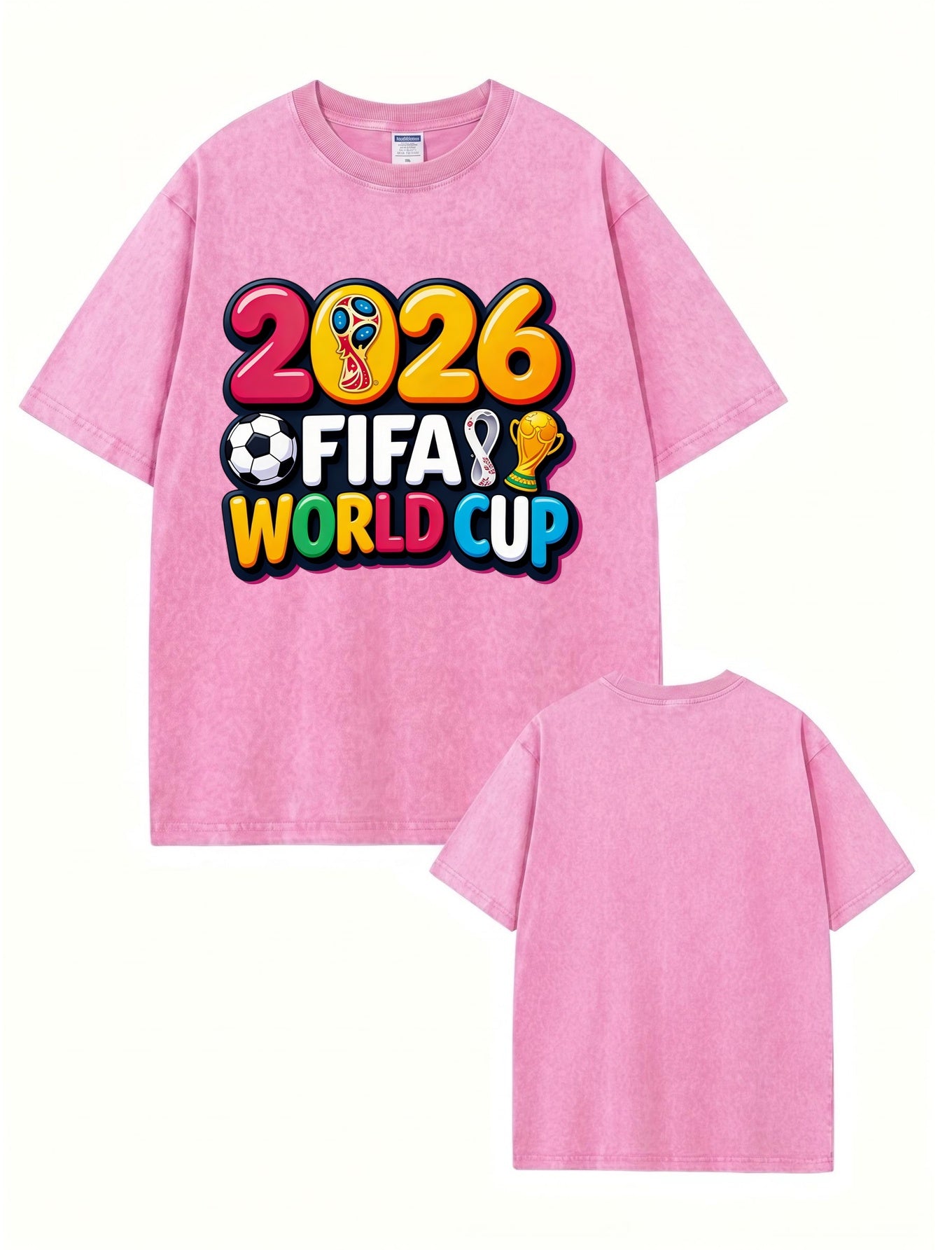 2026 FIFA World Cup Vintage Washed Graphic T-Shirt