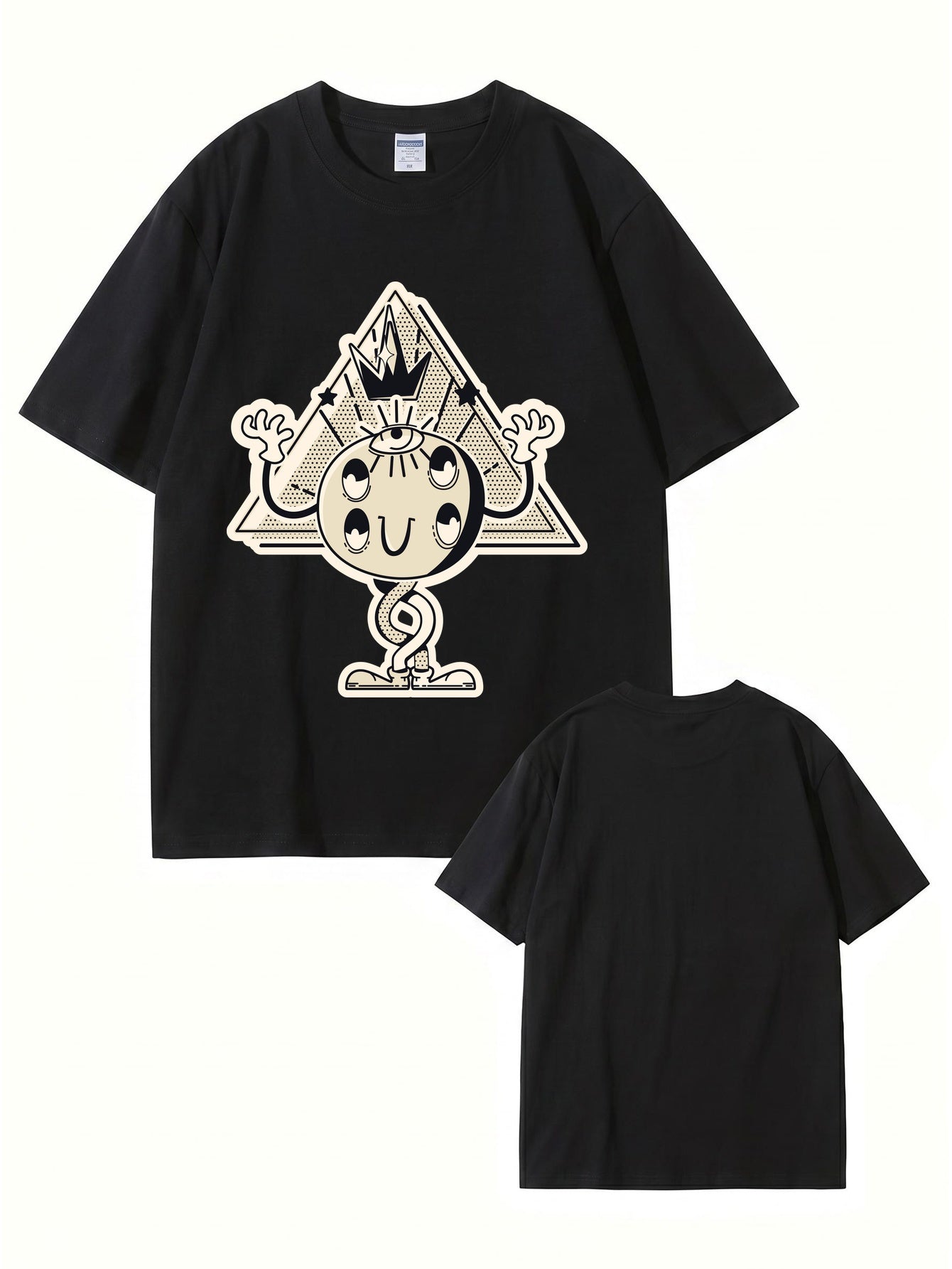 Unisex All-Seeing Eye Graphic Tee - Retro Surrealist Streetwear T-Shirt