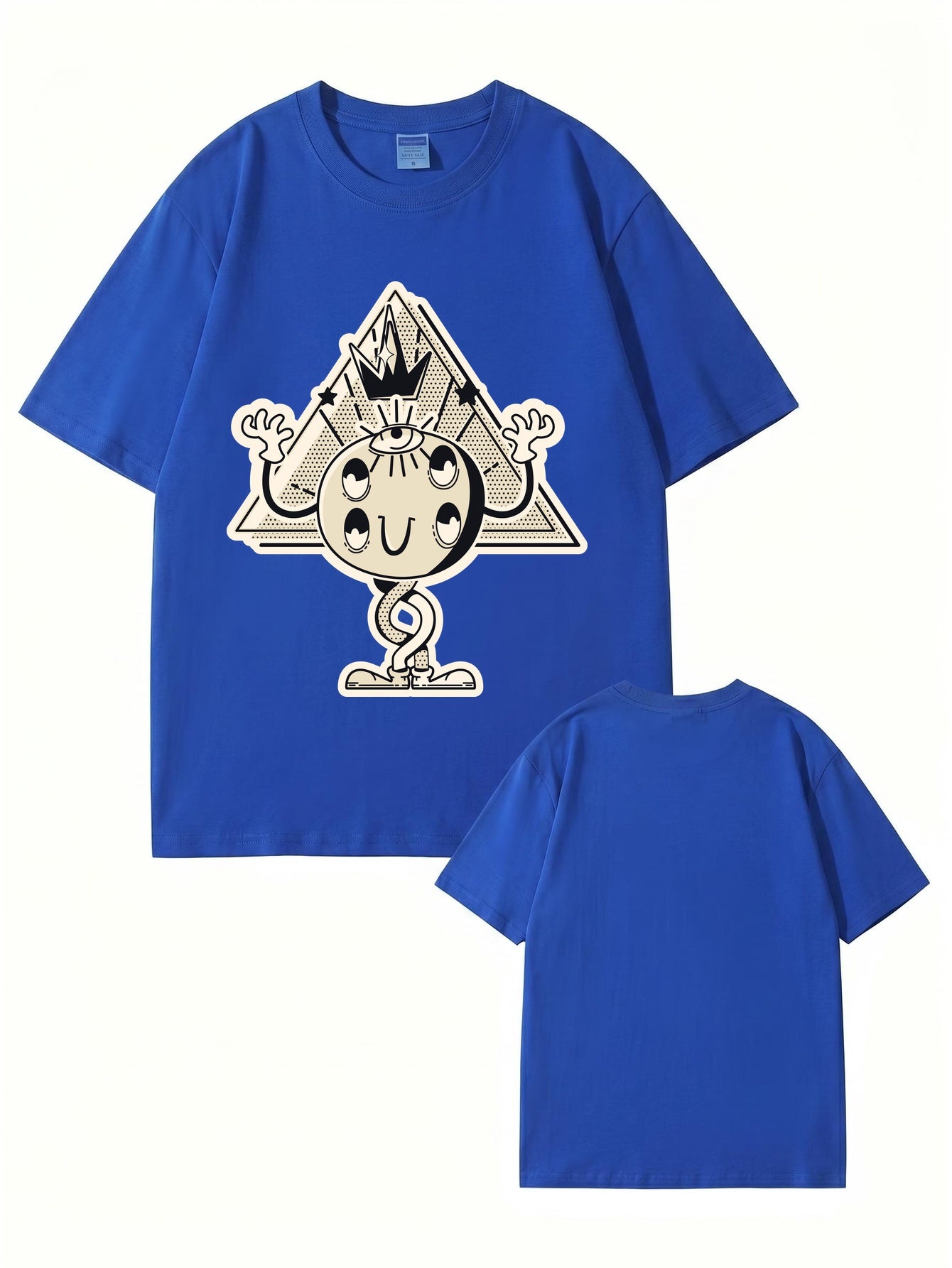 Unisex All-Seeing Eye Graphic Tee - Retro Surrealist Streetwear T-Shirt
