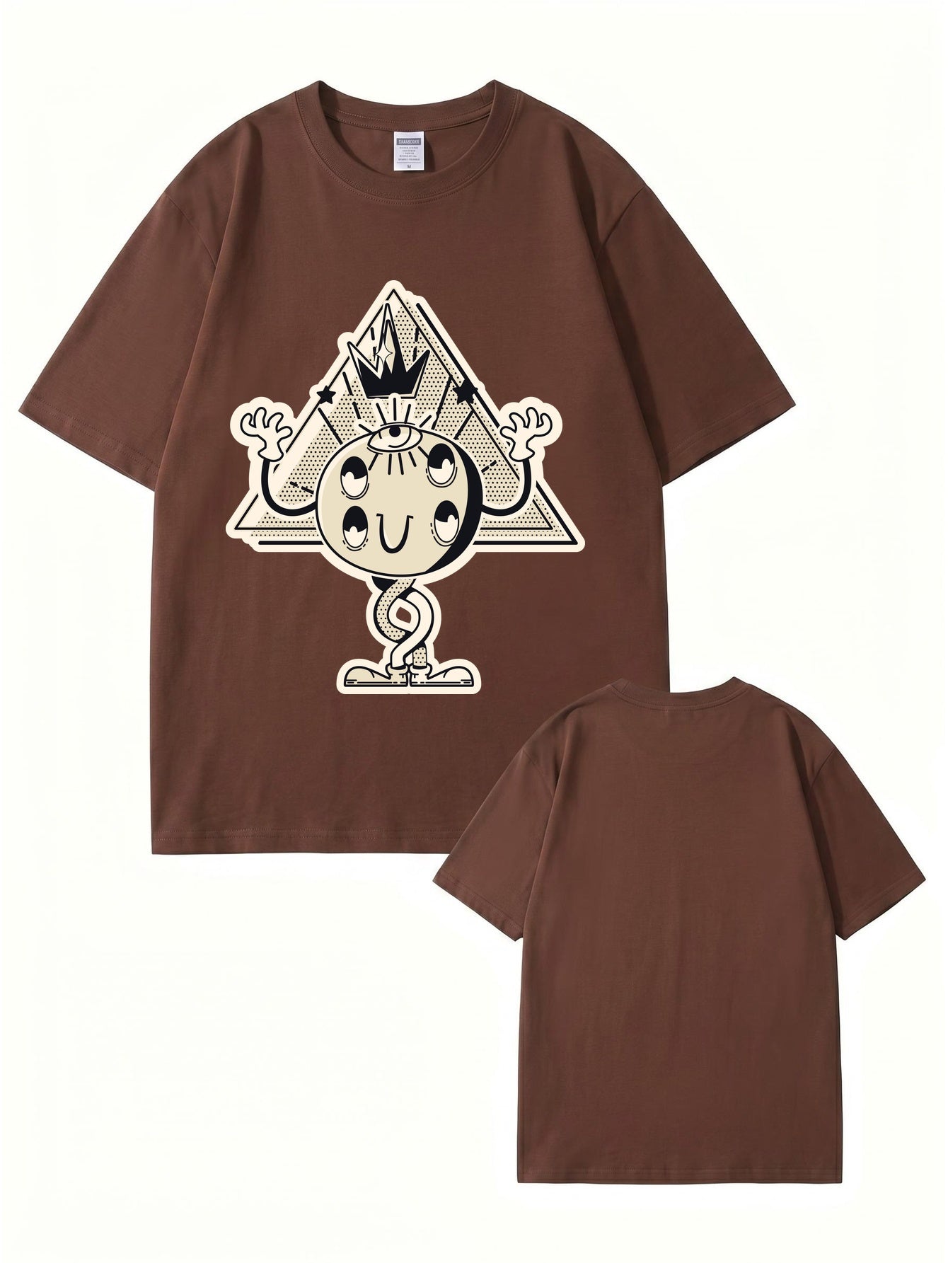 Unisex All-Seeing Eye Graphic Tee - Retro Surrealist Streetwear T-Shirt