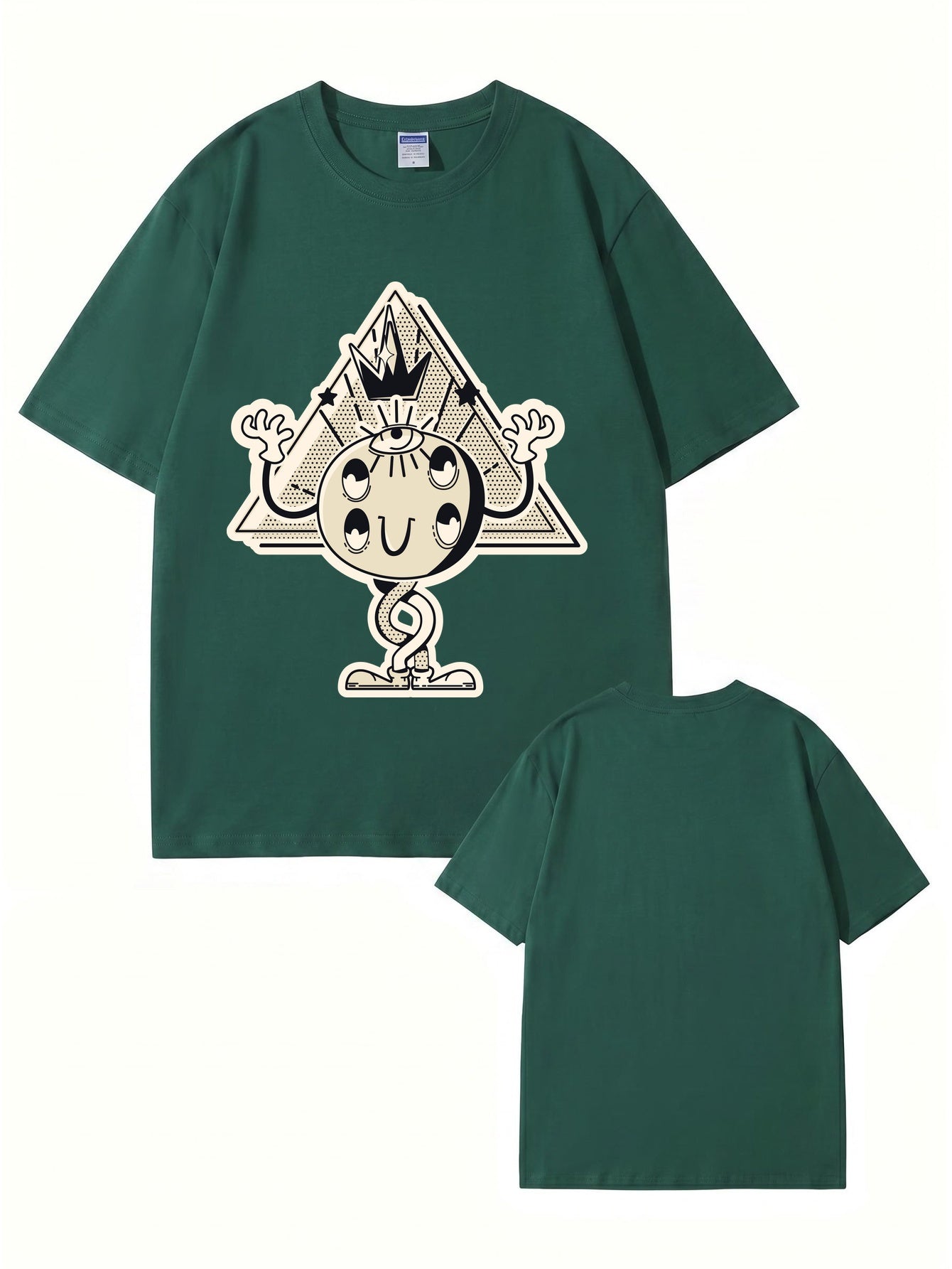 Unisex All-Seeing Eye Graphic Tee - Retro Surrealist Streetwear T-Shirt