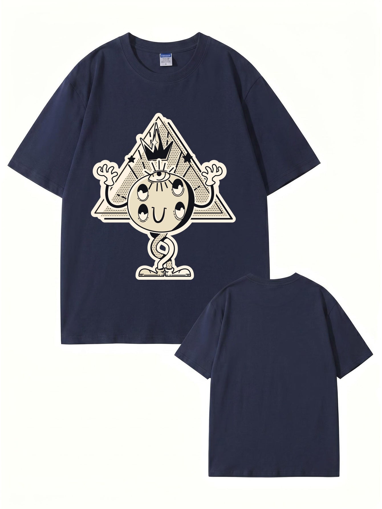 Unisex All-Seeing Eye Graphic Tee - Retro Surrealist Streetwear T-Shirt
