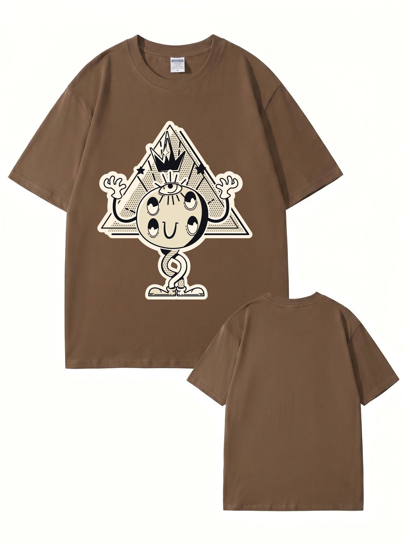 Unisex All-Seeing Eye Graphic Tee - Retro Surrealist Streetwear T-Shirt
