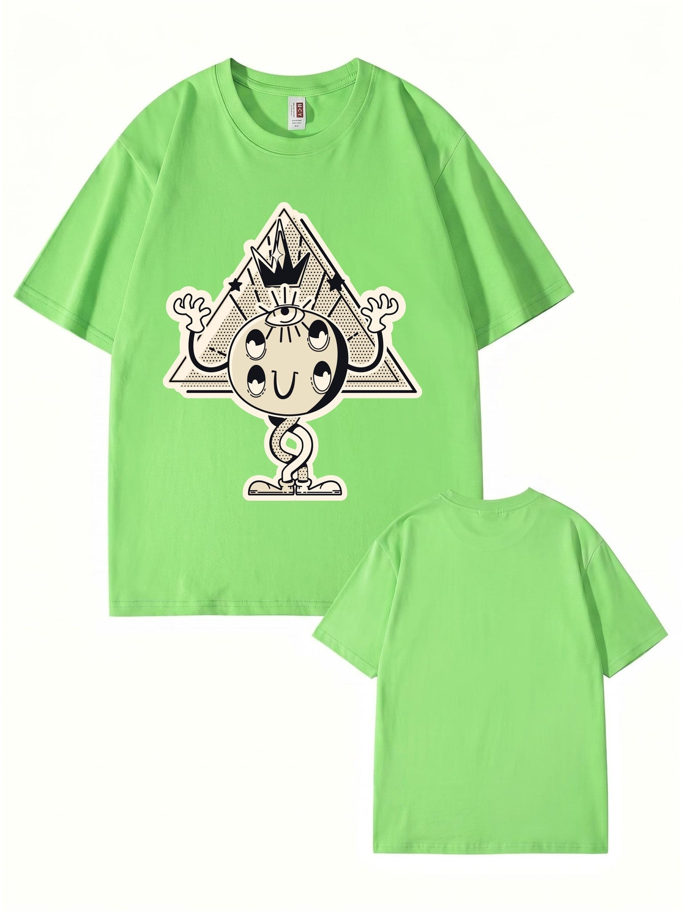 Unisex All-Seeing Eye Graphic Tee - Retro Surrealist Streetwear T-Shirt