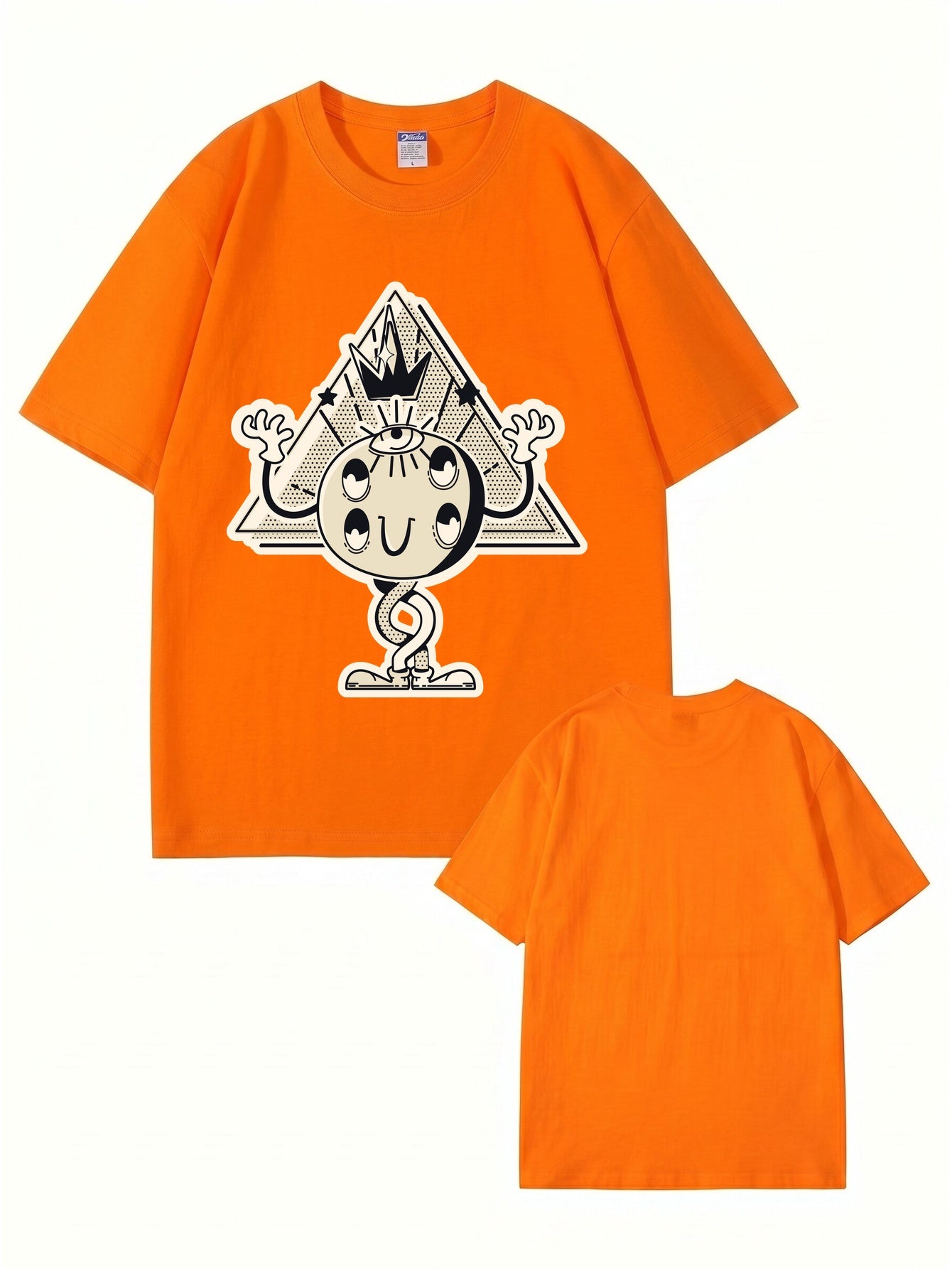 Unisex All-Seeing Eye Graphic Tee - Retro Surrealist Streetwear T-Shirt