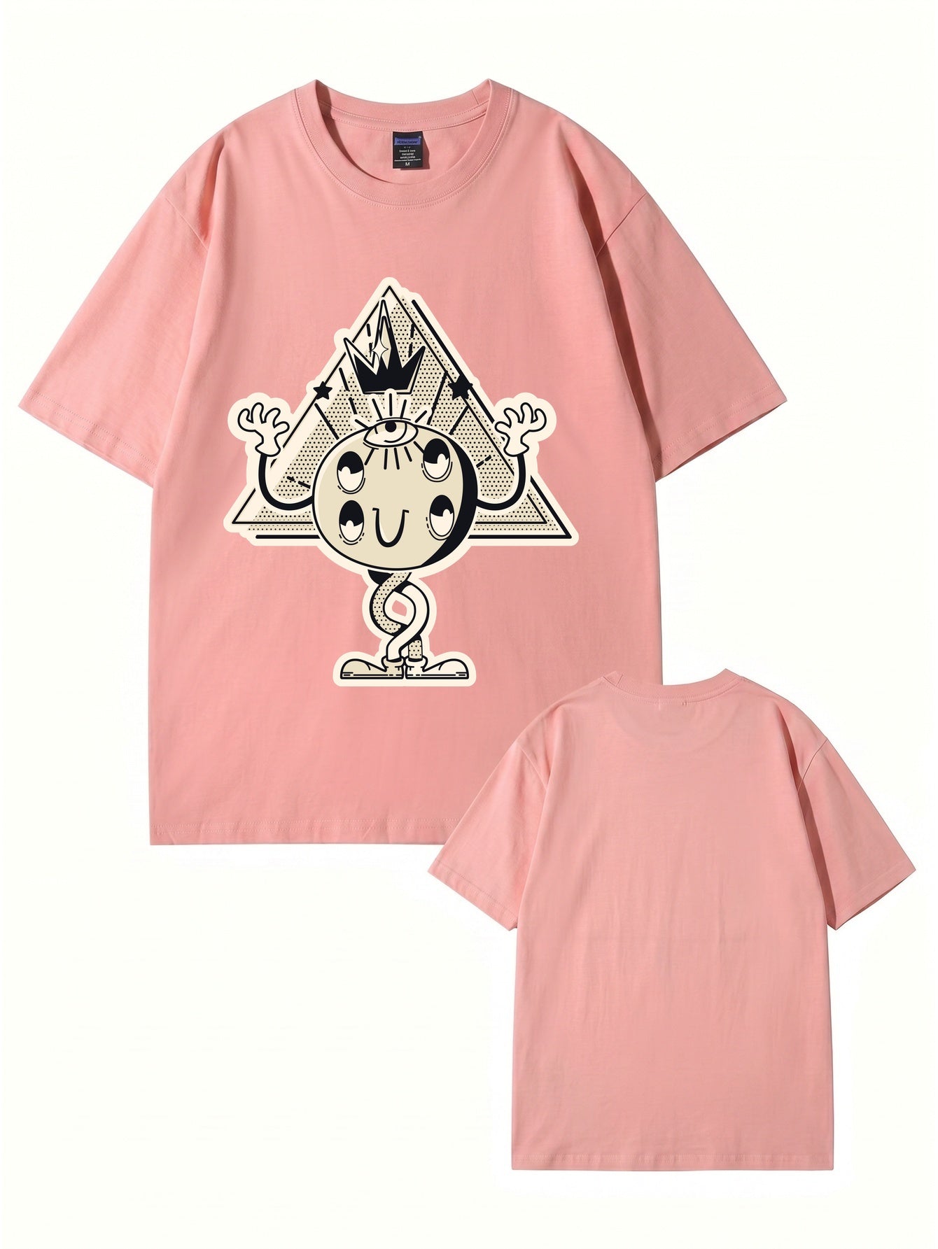 Unisex All-Seeing Eye Graphic Tee - Retro Surrealist Streetwear T-Shirt