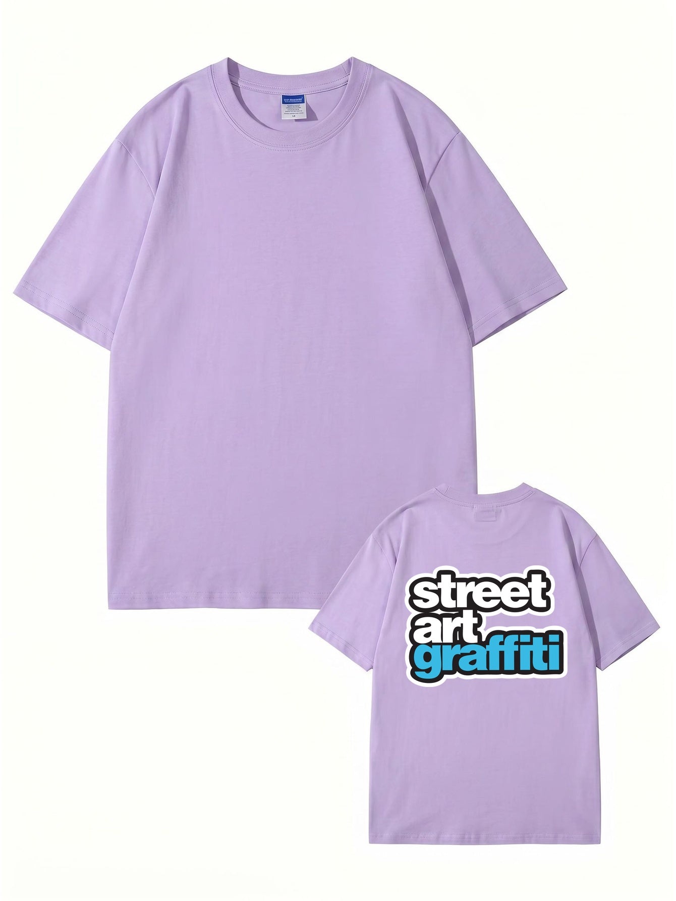 Street Art Graffiti Graphic Print T-Shirt, Premium 200gsm Cotton Tee