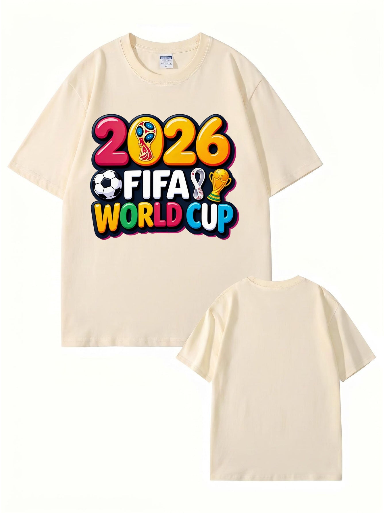 2026 FIFA World Cup Graphic Print Men's & Women's Cotton T-Shirt