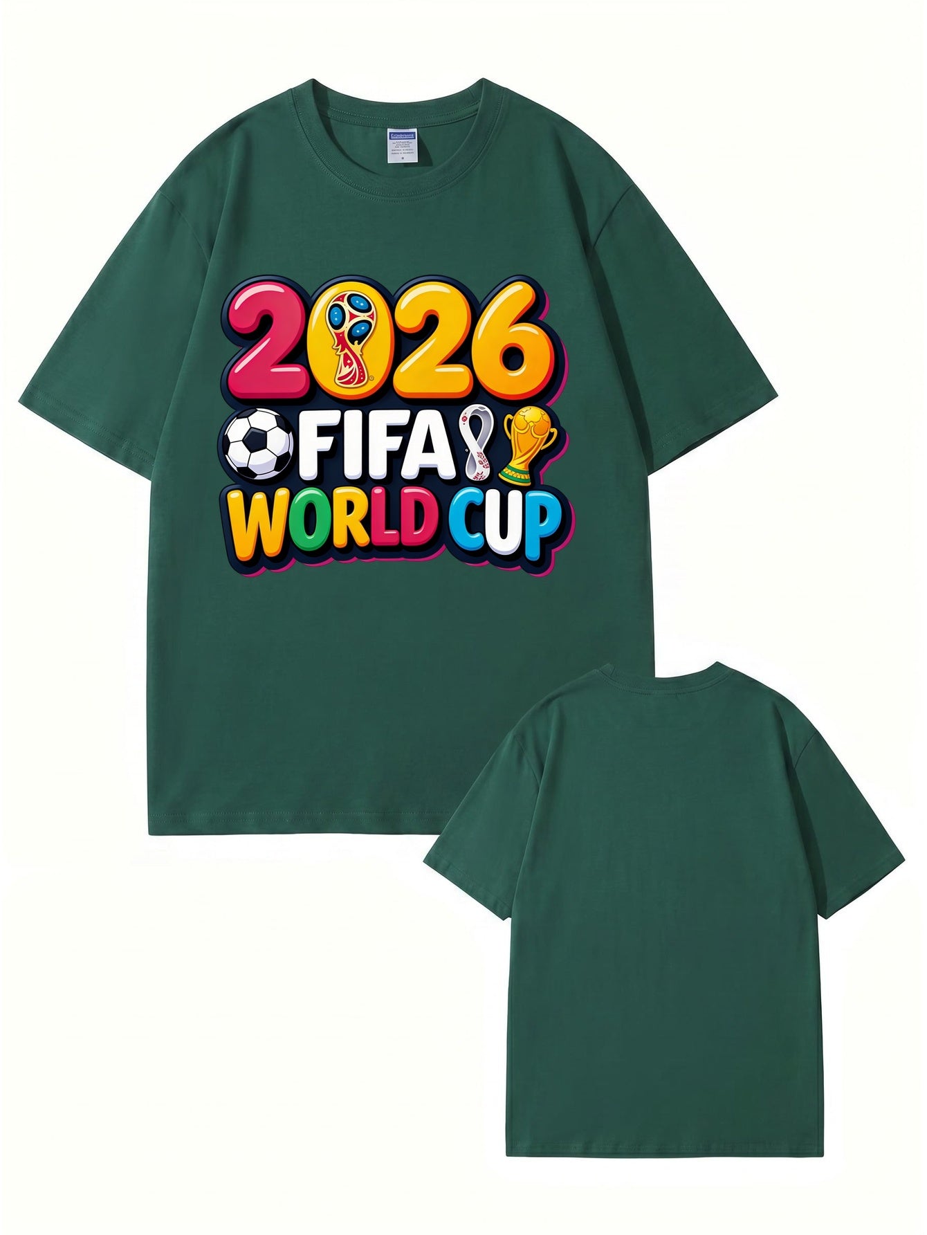 2026 FIFA World Cup Graphic Print Men's & Women's Cotton T-Shirt