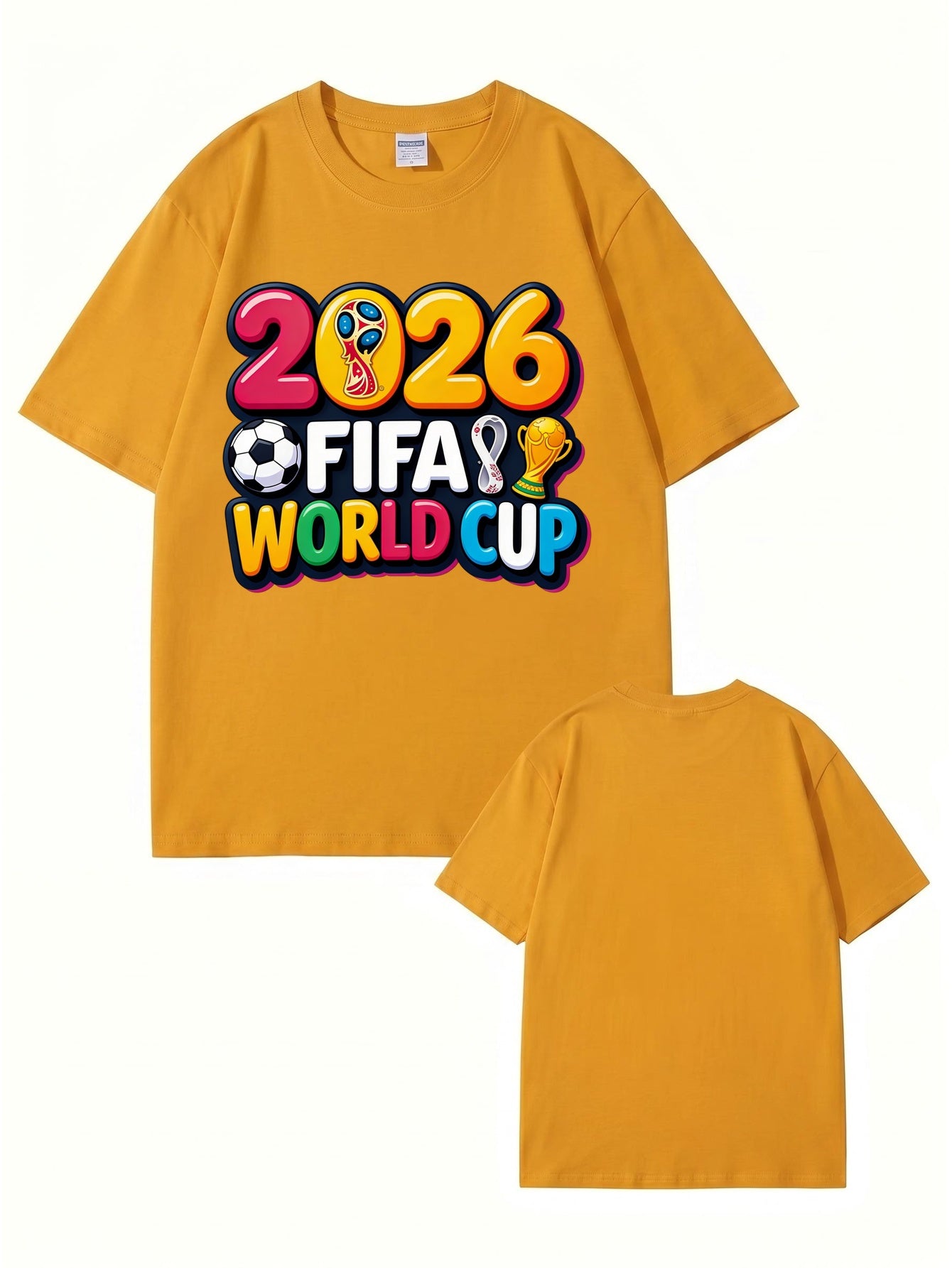 2026 FIFA World Cup Graphic Print Men's & Women's Cotton T-Shirt