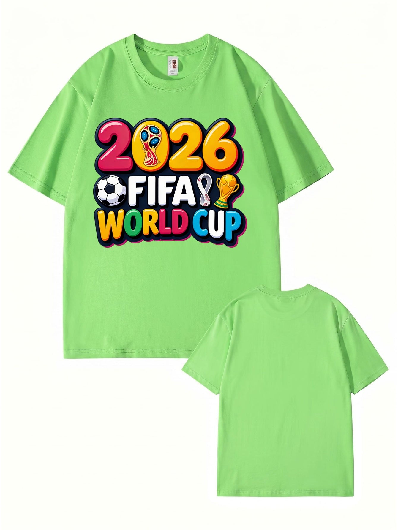 2026 FIFA World Cup Graphic Print Men's & Women's Cotton T-Shirt