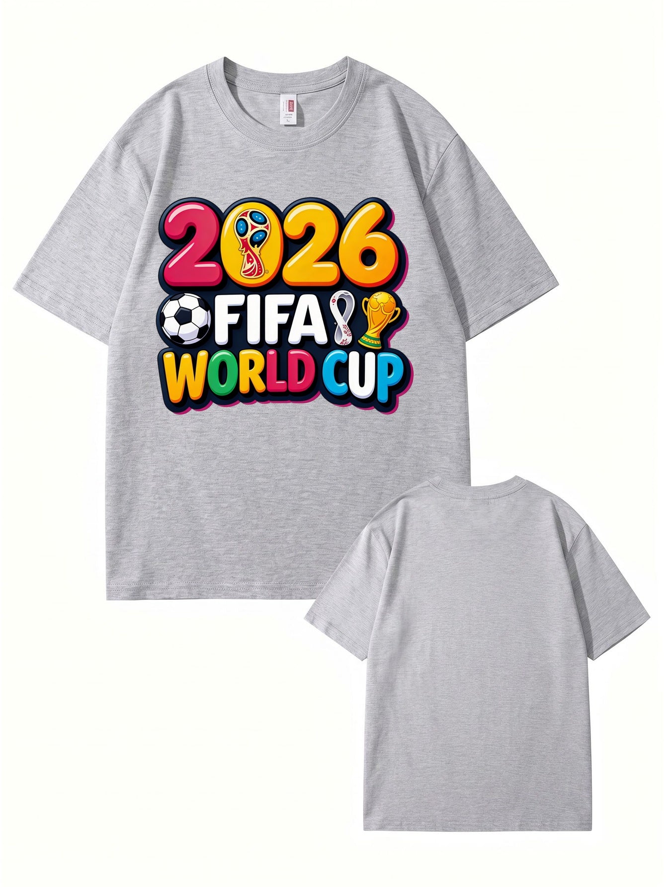 2026 FIFA World Cup Graphic Print Men's & Women's Cotton T-Shirt