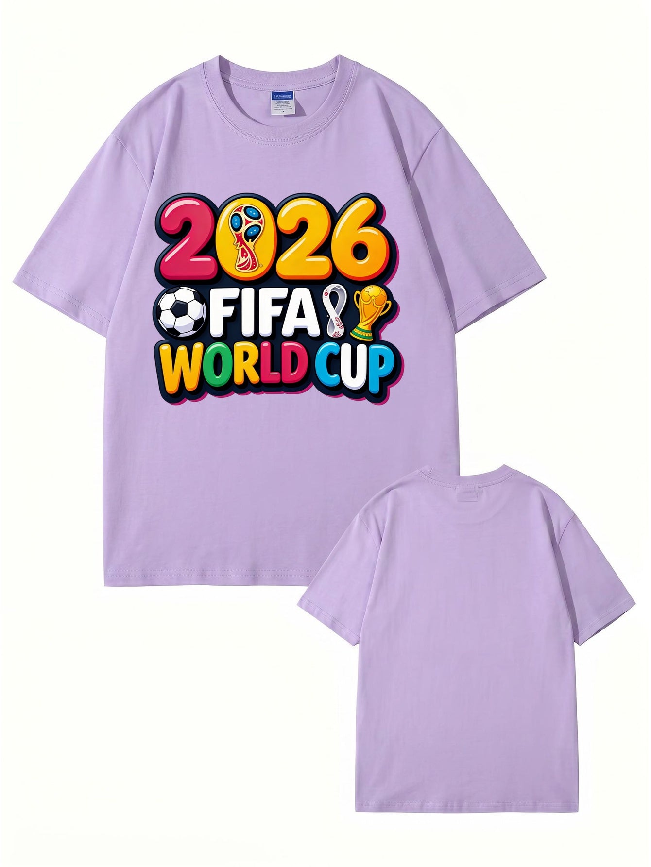 2026 FIFA World Cup Graphic Print Men's & Women's Cotton T-Shirt