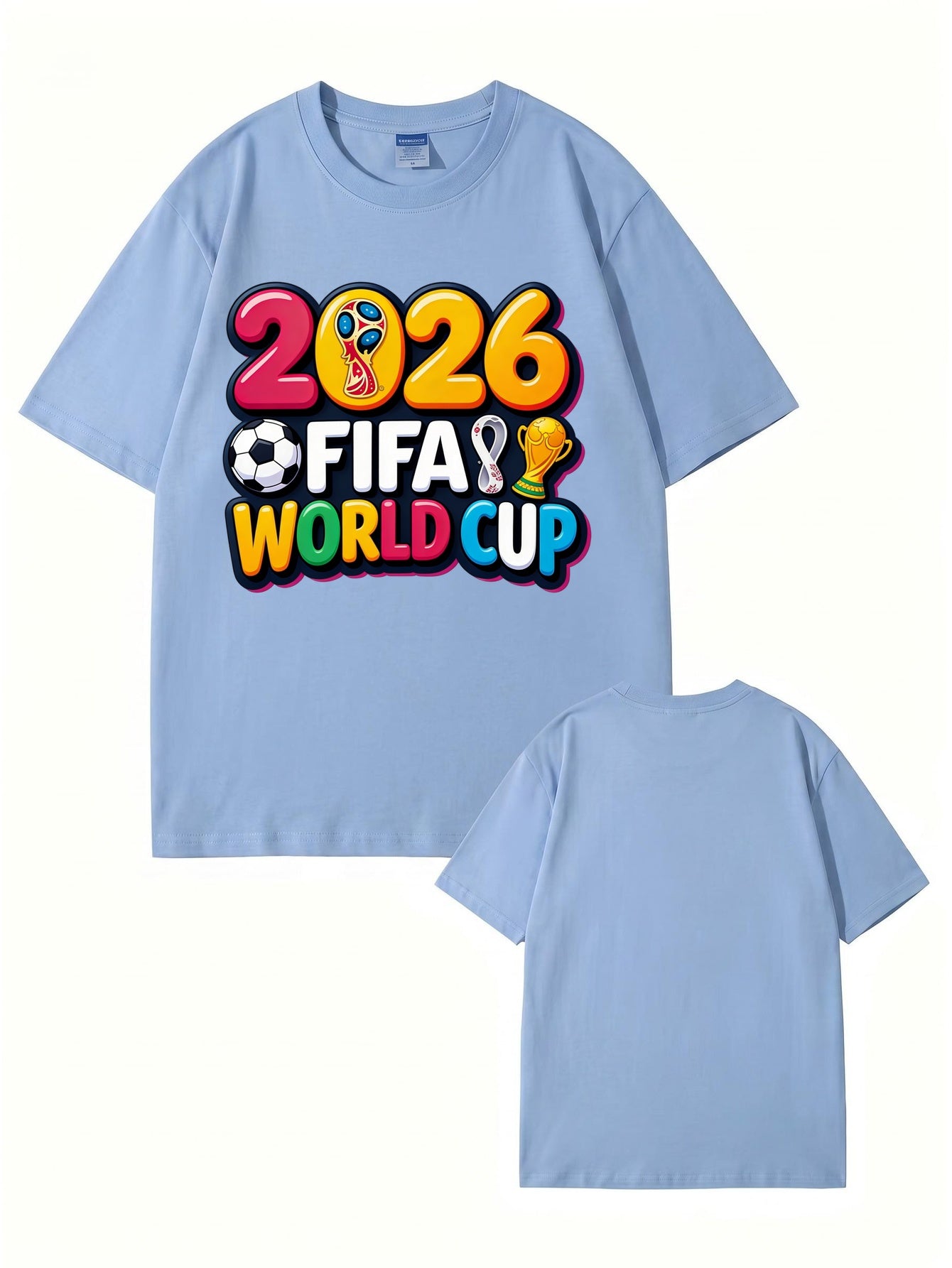 2026 FIFA World Cup Graphic Print Men's & Women's Cotton T-Shirt