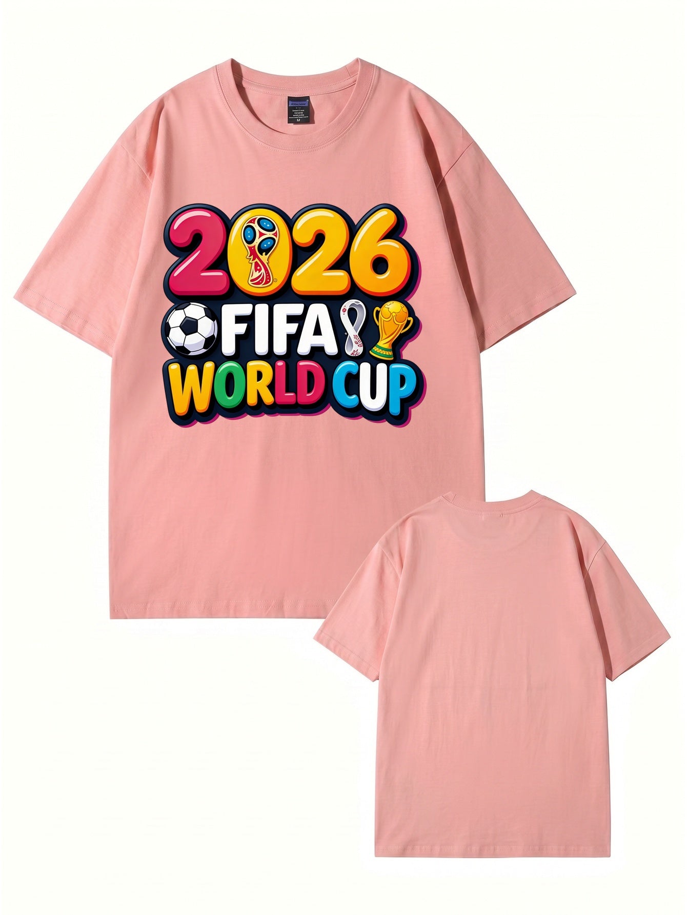 2026 FIFA World Cup Graphic Print Men's & Women's Cotton T-Shirt