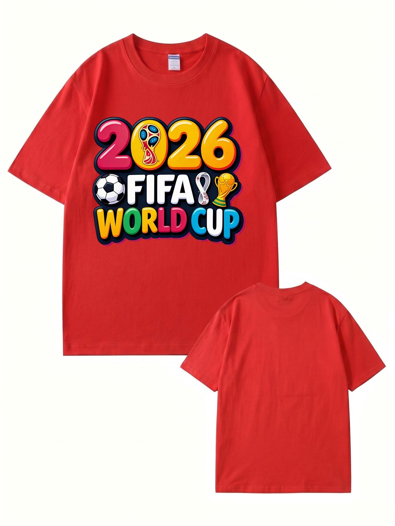2026 FIFA World Cup Graphic Print Men's & Women's Cotton T-Shirt