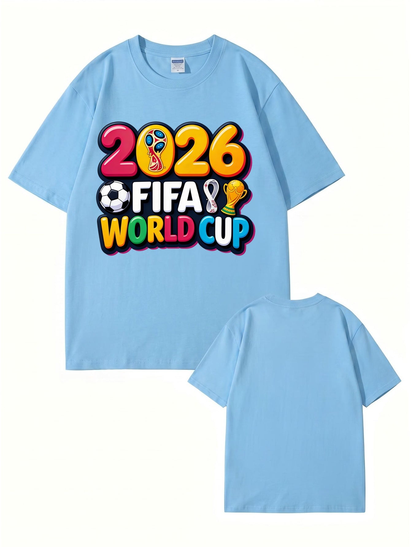 2026 FIFA World Cup Graphic Print Men's & Women's Cotton T-Shirt