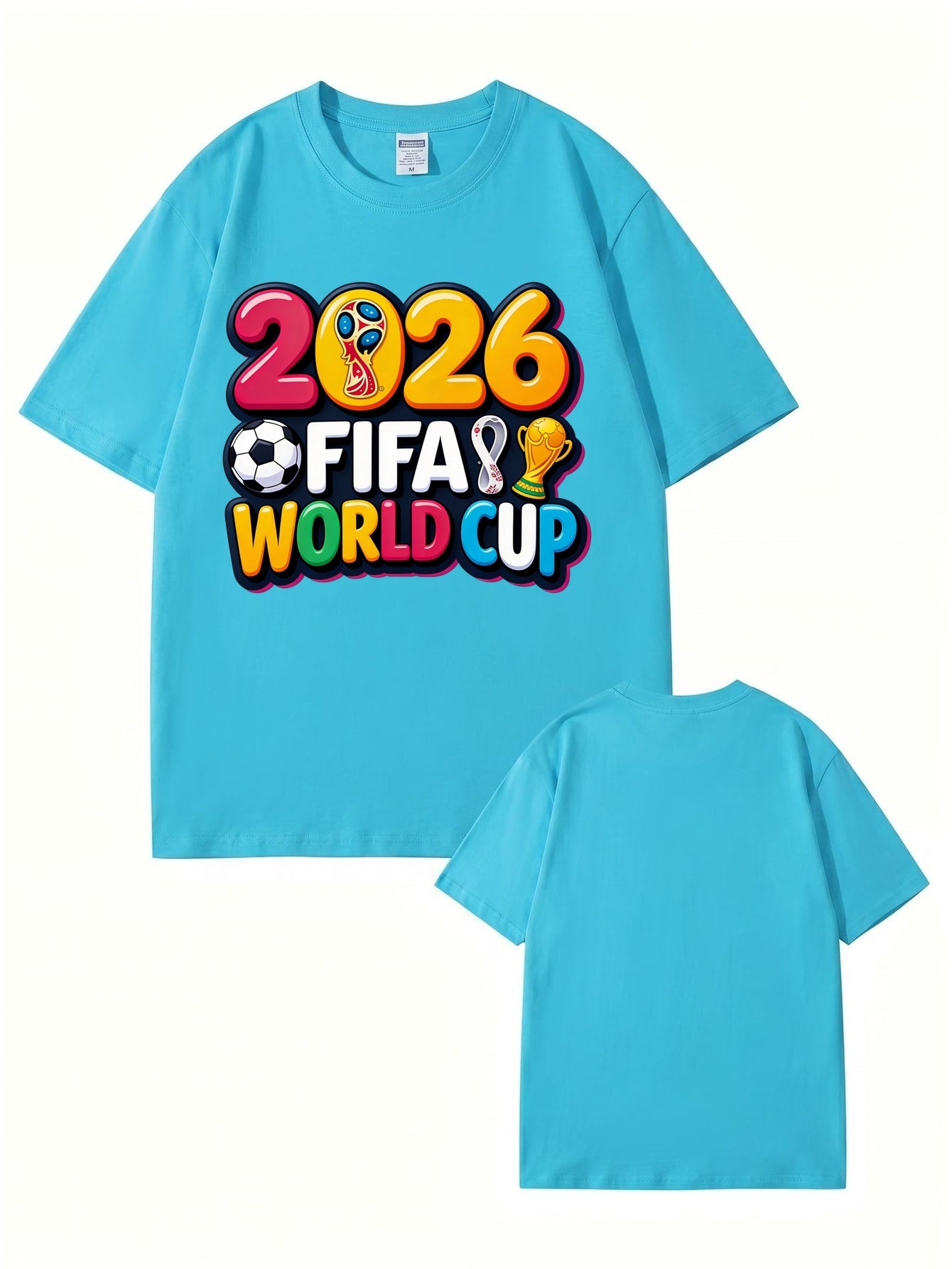 2026 FIFA World Cup Graphic Print Men's & Women's Cotton T-Shirt