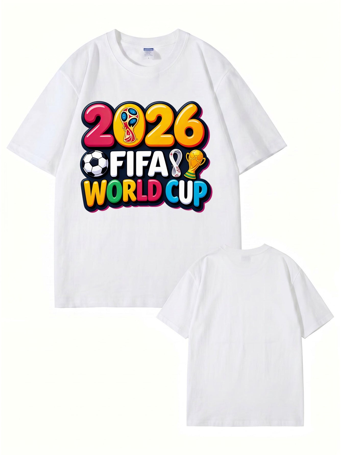 2026 FIFA World Cup Graphic Print Men's & Women's Cotton T-Shirt