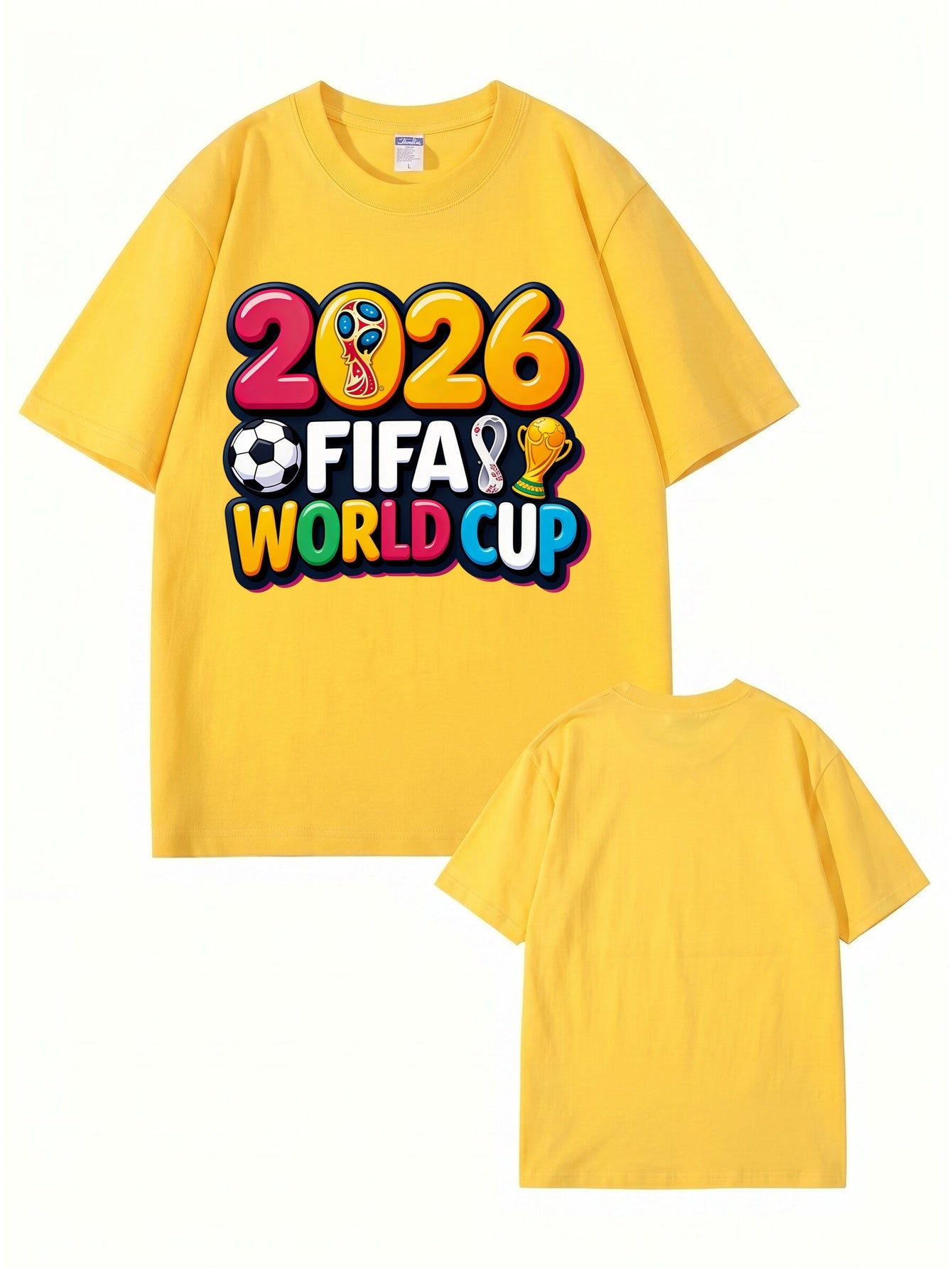 2026 FIFA World Cup Graphic Print Men's & Women's Cotton T-Shirt
