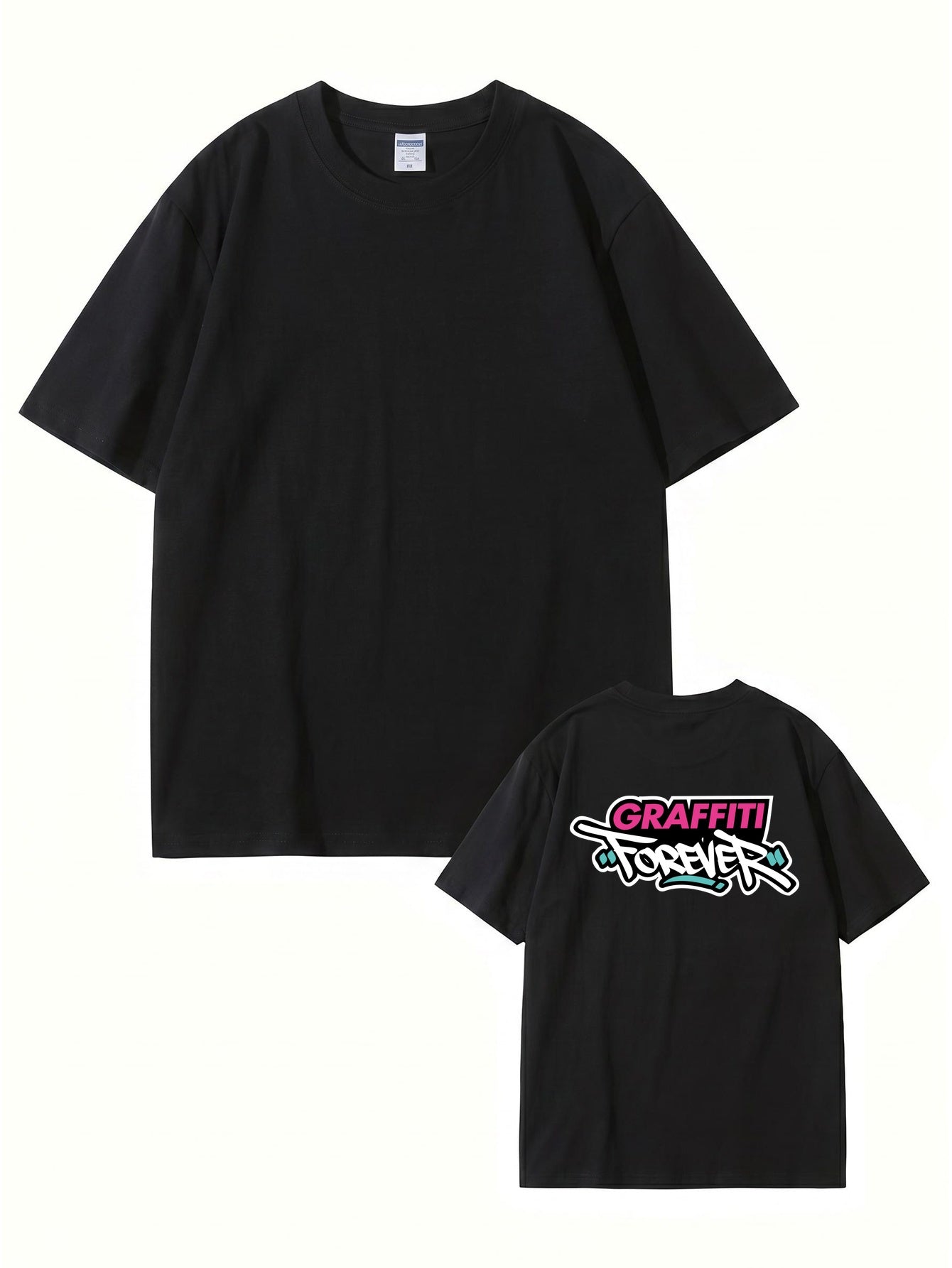 Graffiti Forever Back Print Graphic T-Shirt - Premium 200gsm Cotton