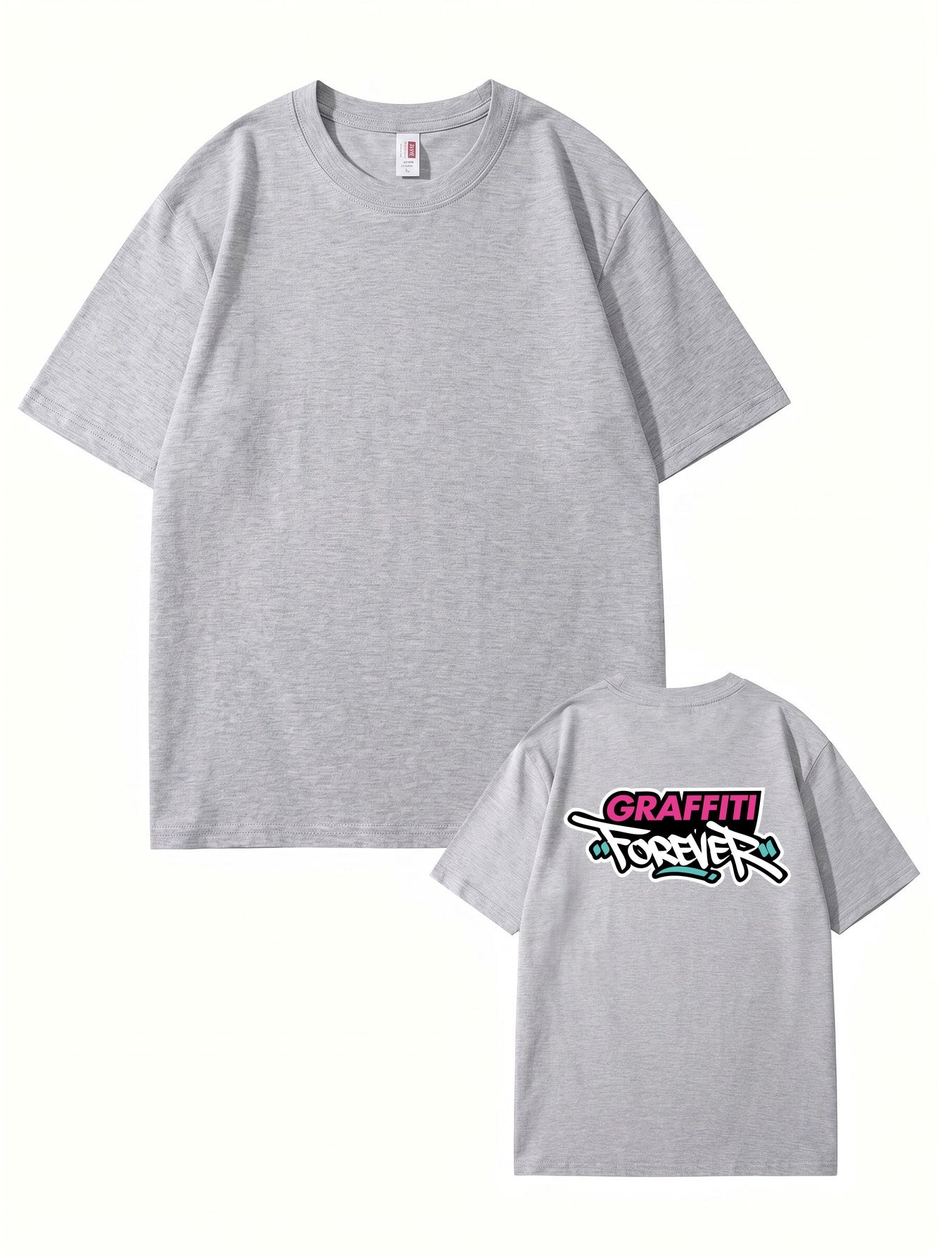 Graffiti Forever Back Print Graphic T-Shirt - Premium 200gsm Cotton