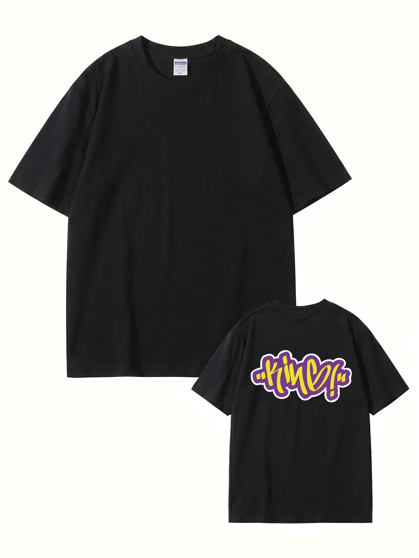 KINE Graffiti Print Graphic T-Shirt | 22 Colors, Premium Heavyweight Cotton