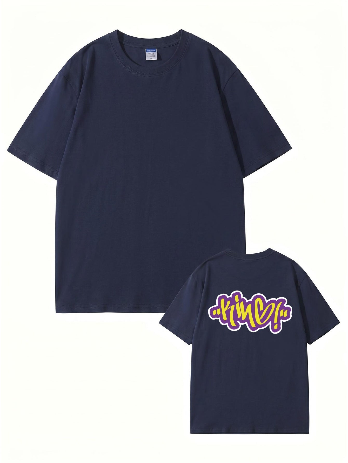 KINE Graffiti Print Graphic T-Shirt | 22 Colors, Premium Heavyweight Cotton