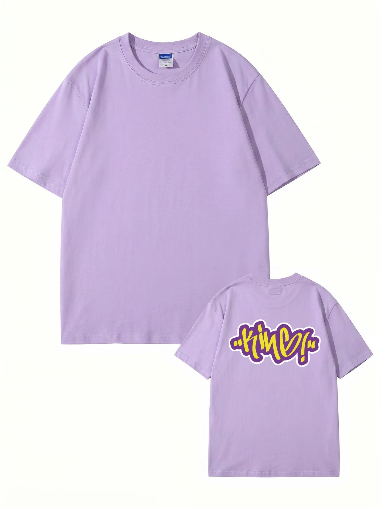 KINE Graffiti Print Graphic T-Shirt | 22 Colors, Premium Heavyweight Cotton