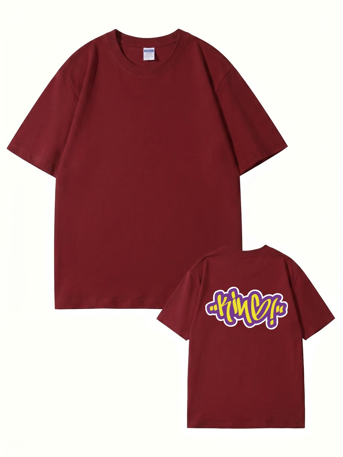 KINE Graffiti Print Graphic T-Shirt | 22 Colors, Premium Heavyweight Cotton