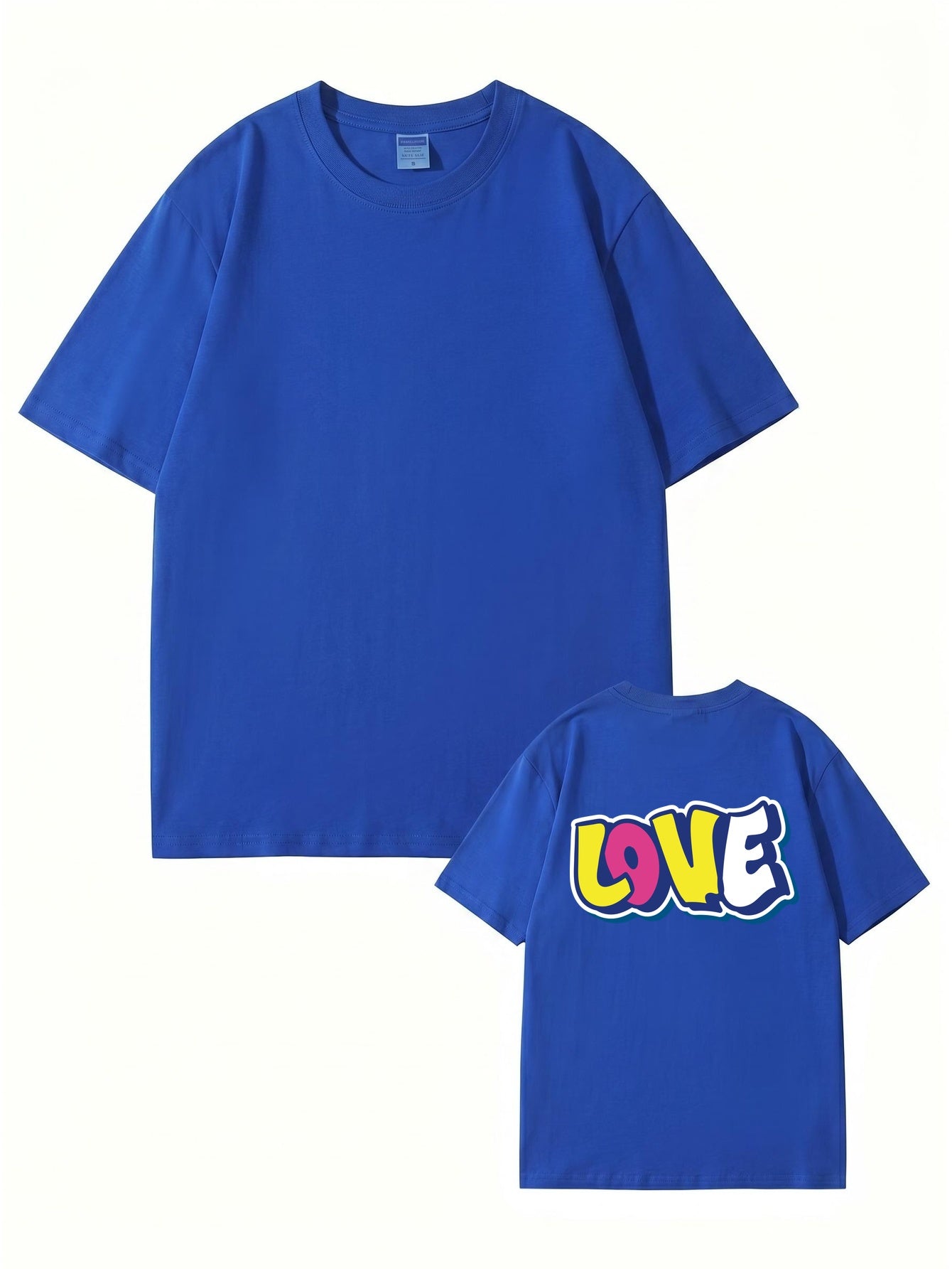 LOVE Graffiti Graphic Print Heavyweight Cotton T-Shirt