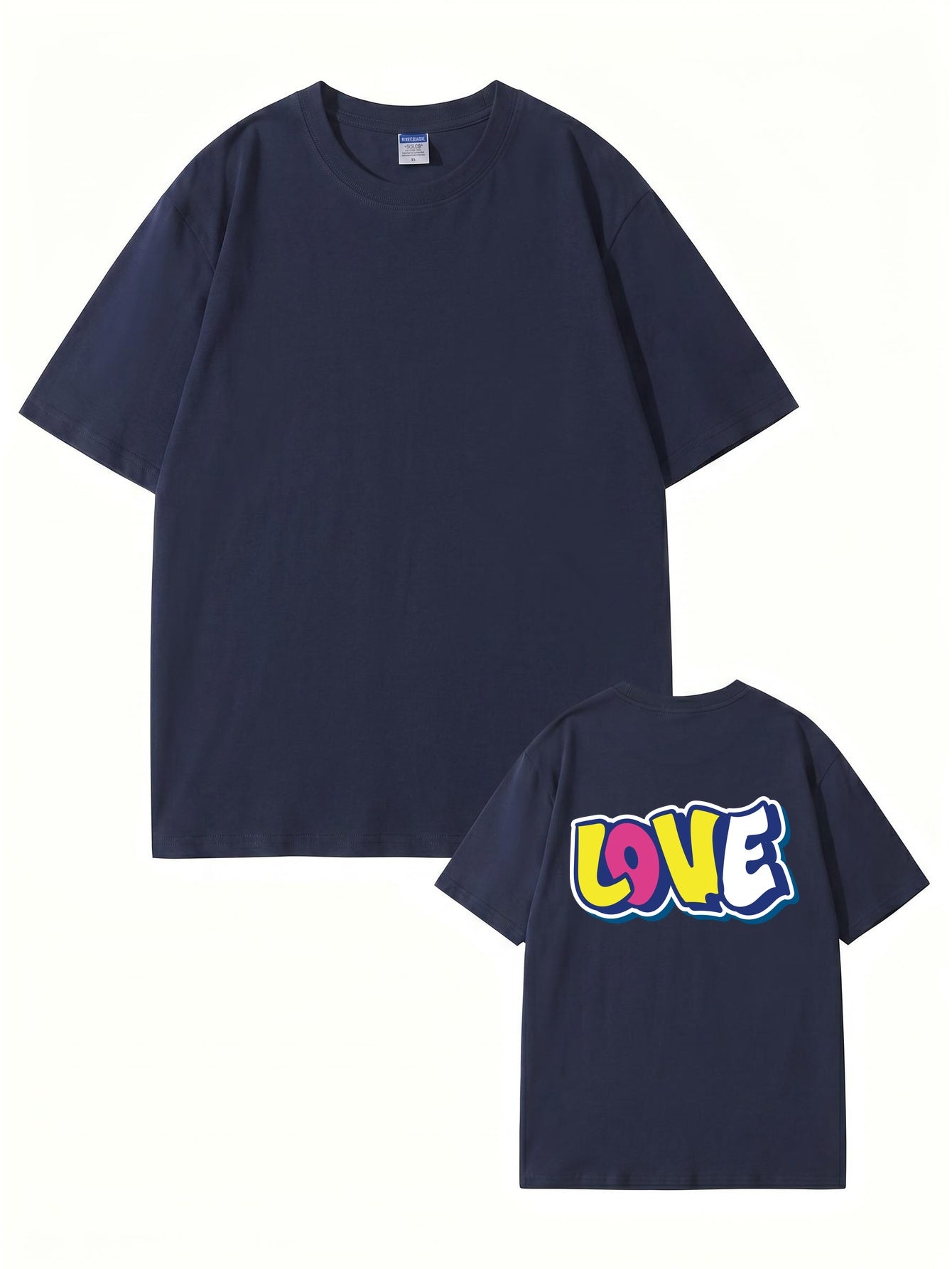 LOVE Graffiti Graphic Print Heavyweight Cotton T-Shirt