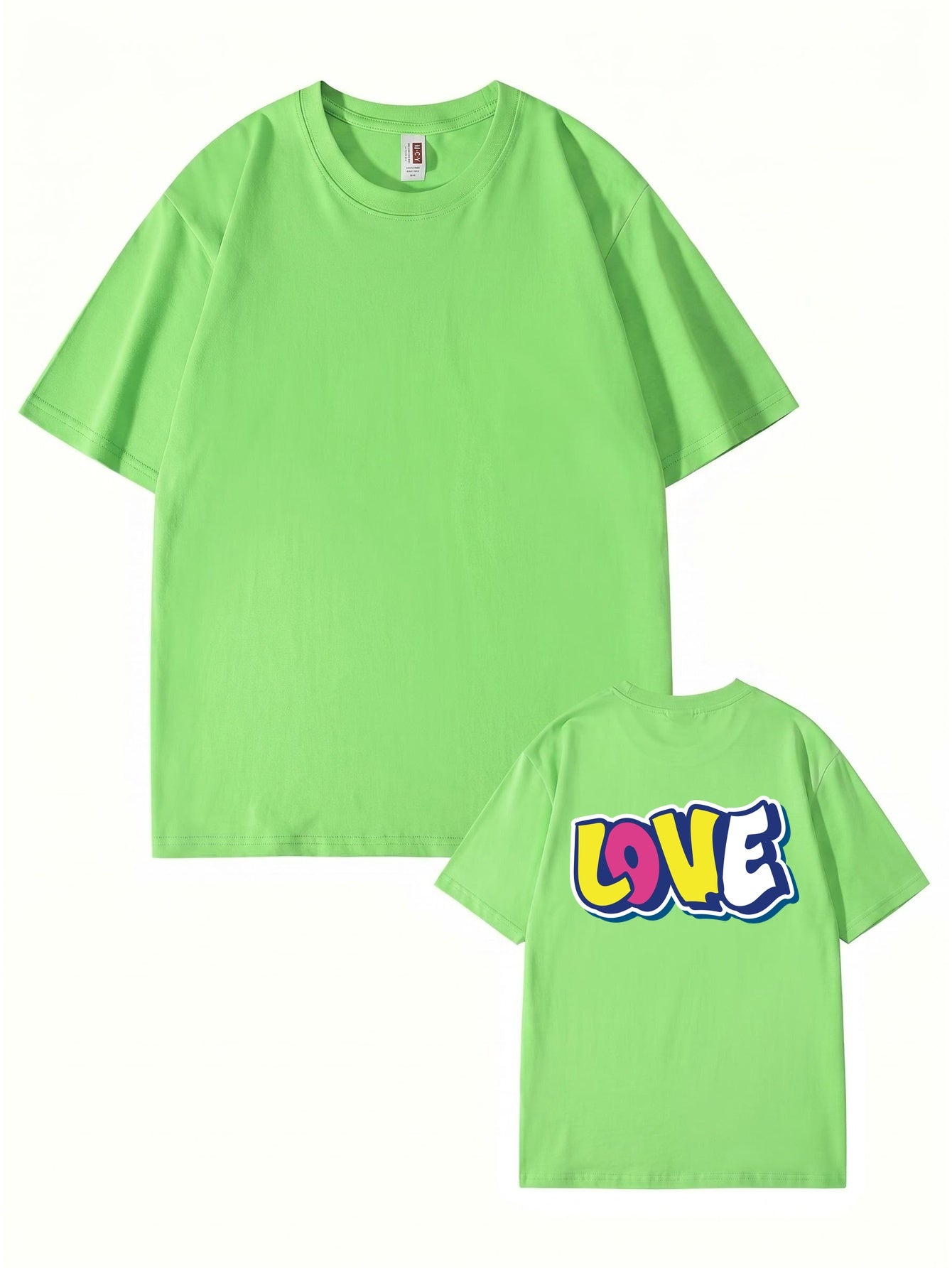 LOVE Graffiti Graphic Print Heavyweight Cotton T-Shirt