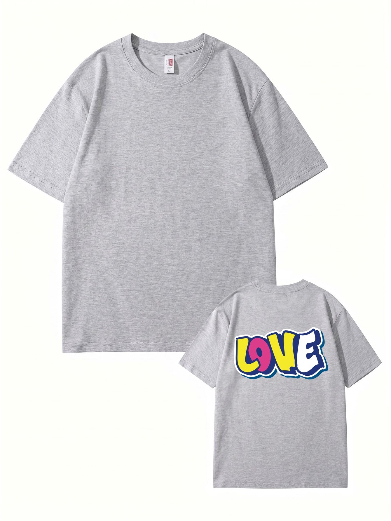 LOVE Graffiti Graphic Print Heavyweight Cotton T-Shirt