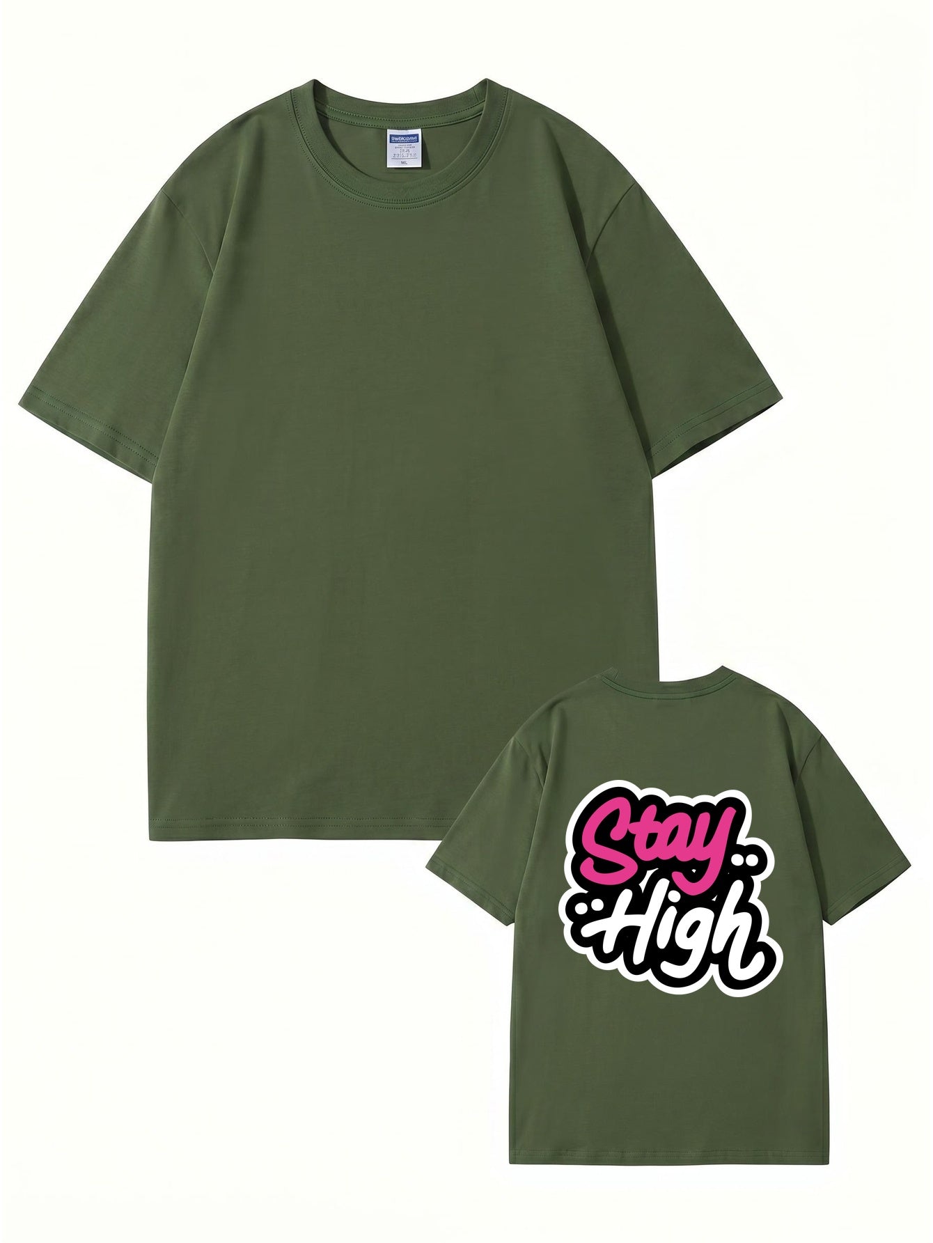 Stay High Graphic Print T-Shirt | Premium 200GSM Cotton Streetwear Tee