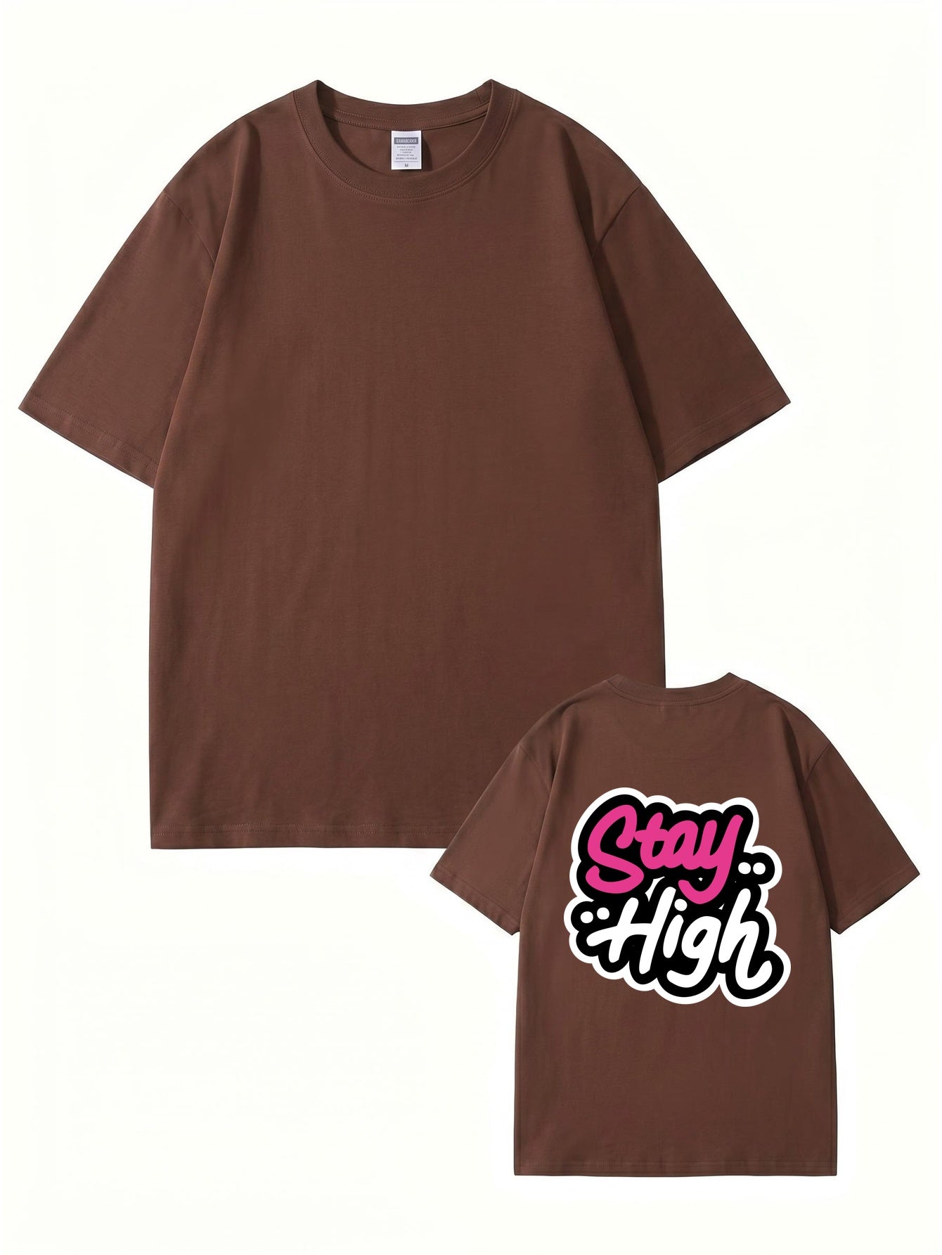 Stay High Graphic Print T-Shirt | Premium 200GSM Cotton Streetwear Tee