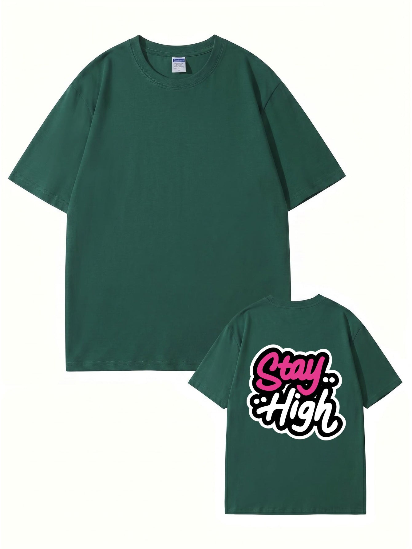 Stay High Graphic Print T-Shirt | Premium 200GSM Cotton Streetwear Tee