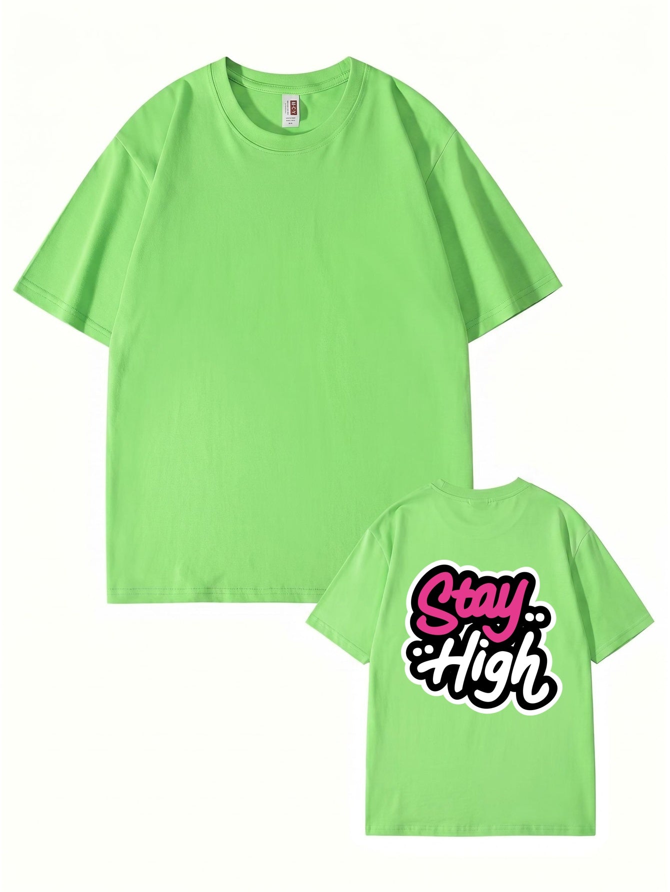 Stay High Graphic Print T-Shirt | Premium 200GSM Cotton Streetwear Tee