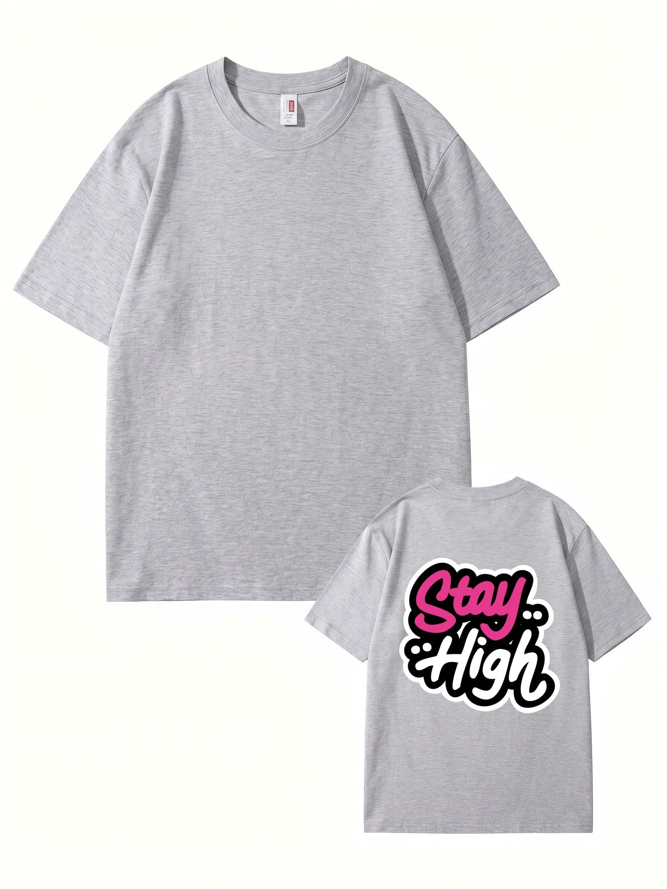 Stay High Graphic Print T-Shirt | Premium 200GSM Cotton Streetwear Tee