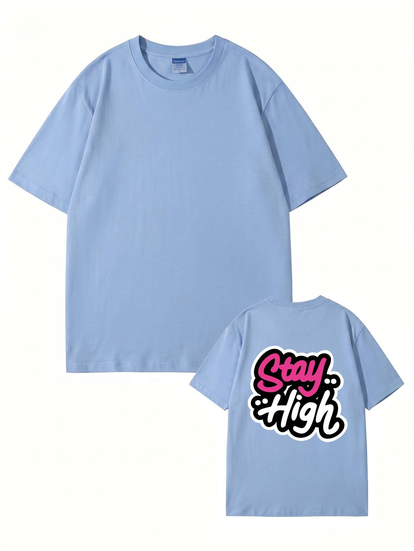 Stay High Graphic Print T-Shirt | Premium 200GSM Cotton Streetwear Tee