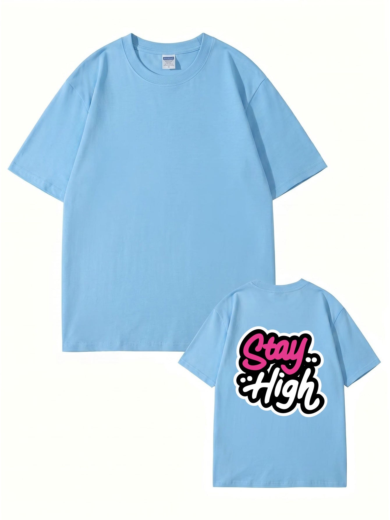 Stay High Graphic Print T-Shirt | Premium 200GSM Cotton Streetwear Tee