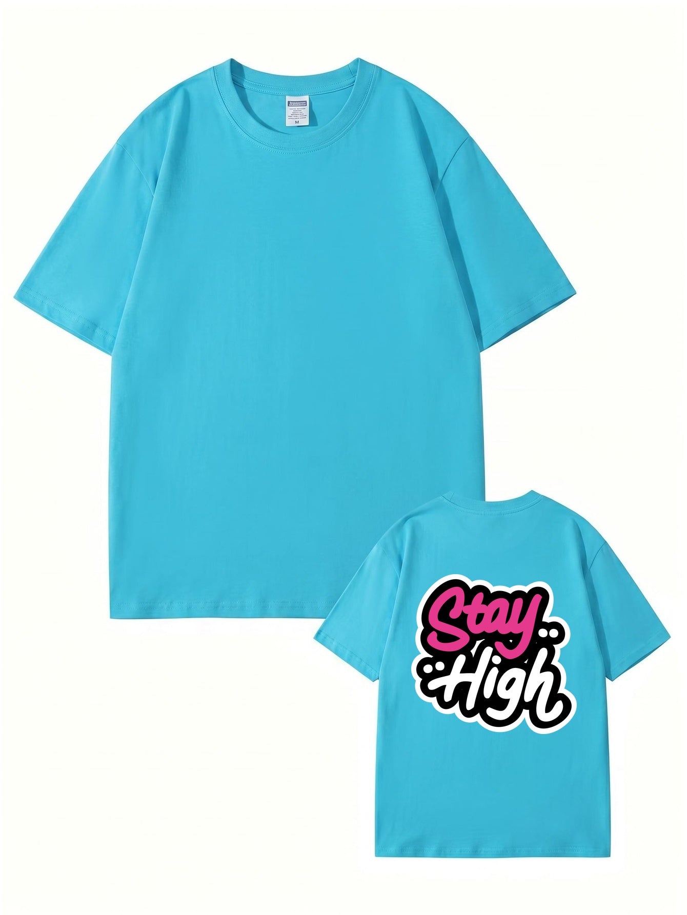 Stay High Graphic Print T-Shirt | Premium 200GSM Cotton Streetwear Tee