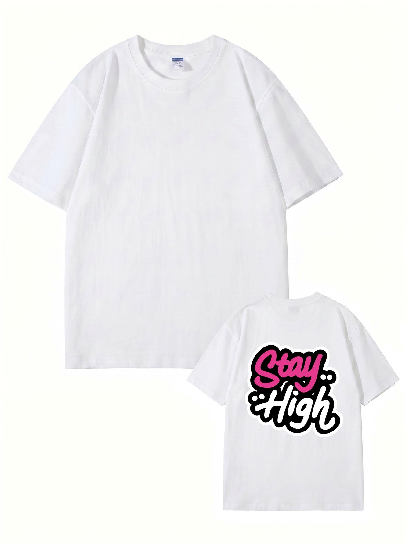 Stay High Graphic Print T-Shirt | Premium 200GSM Cotton Streetwear Tee