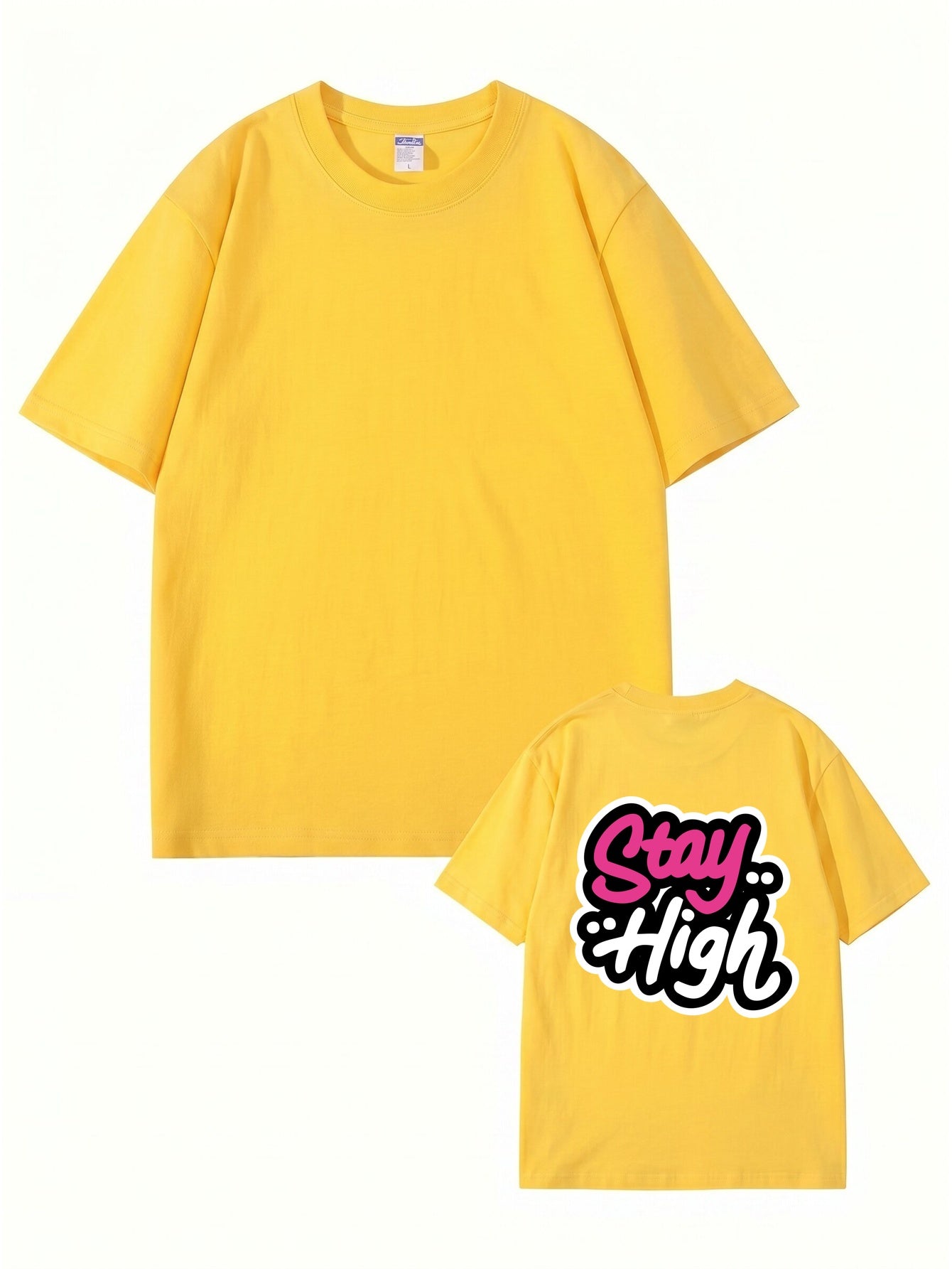 Stay High Graphic Print T-Shirt | Premium 200GSM Cotton Streetwear Tee